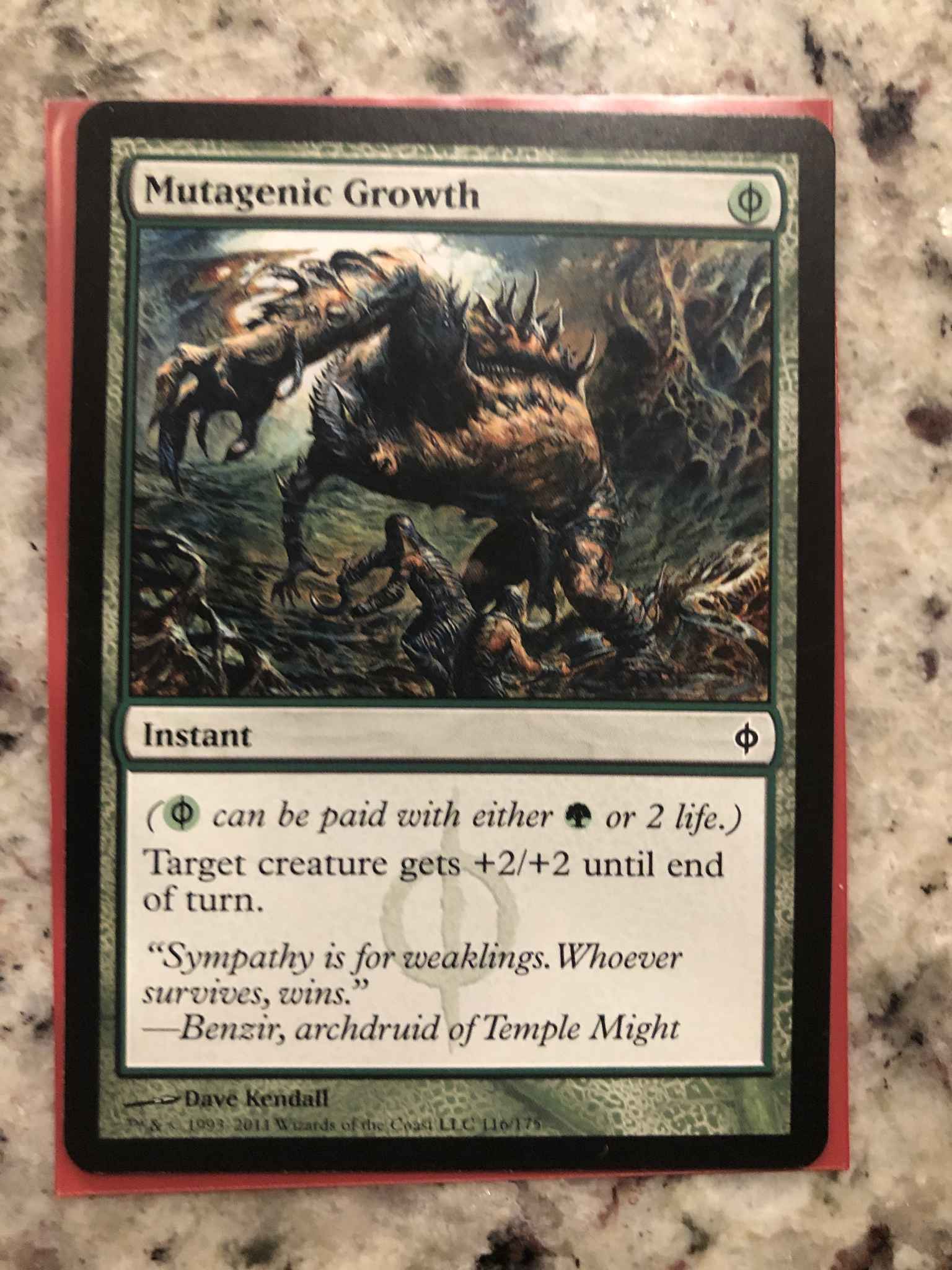 New Phyrexia Mutagenic Growth x4 Magic The Gathering 
