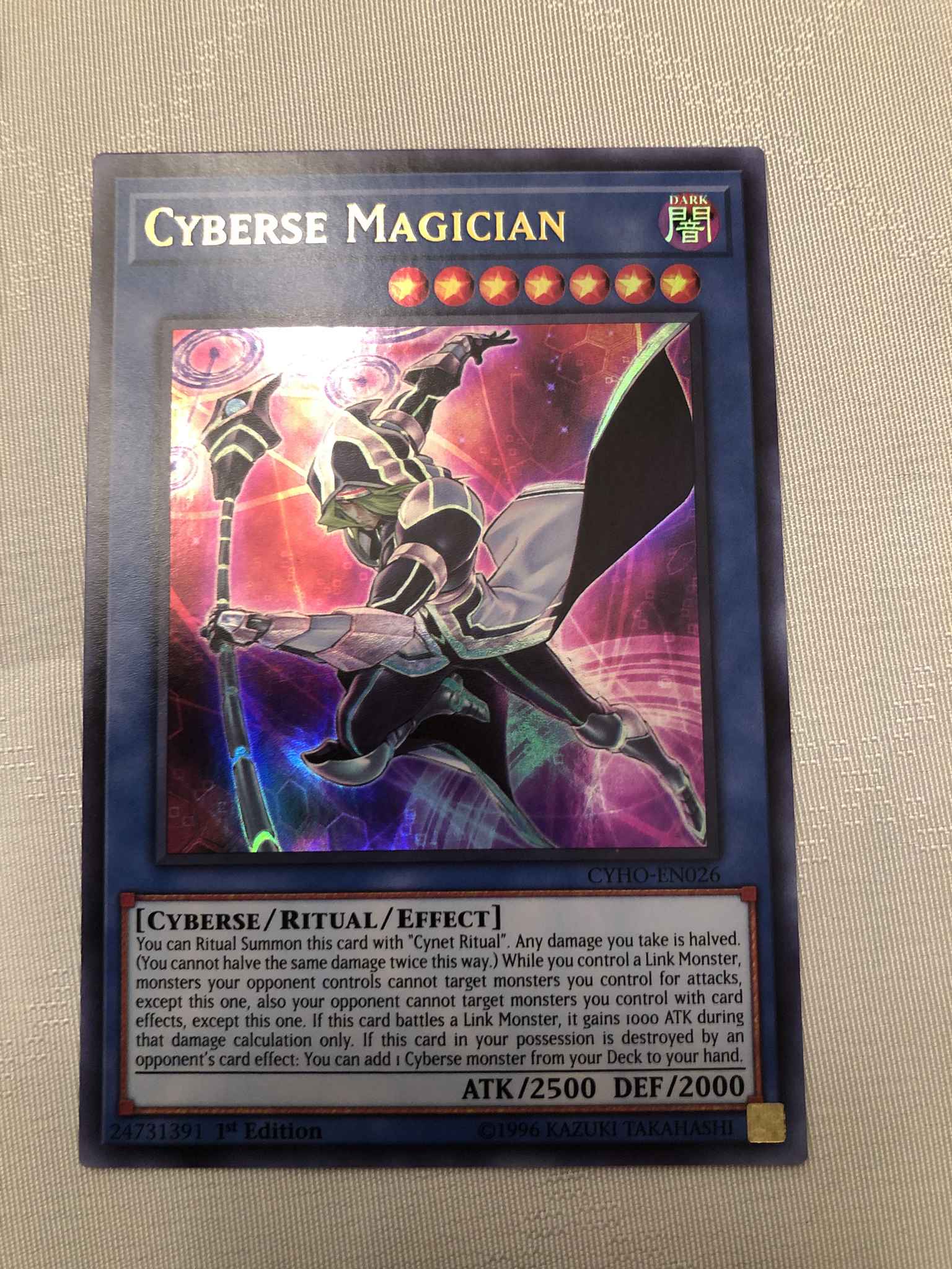 Cyberse Magician CYHO-EN026 Ultra Rare YuGiOh Card New 