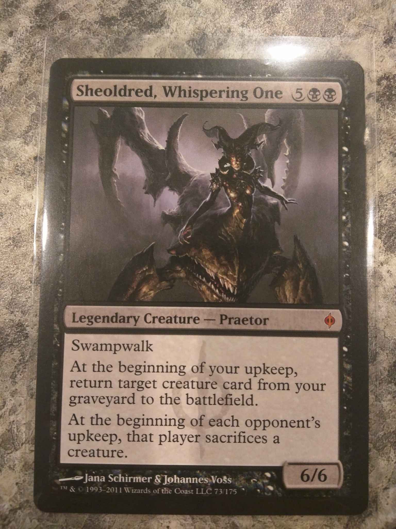 Whispering One ~ New Phyrexia Sheoldred Magic MTG NearMint 