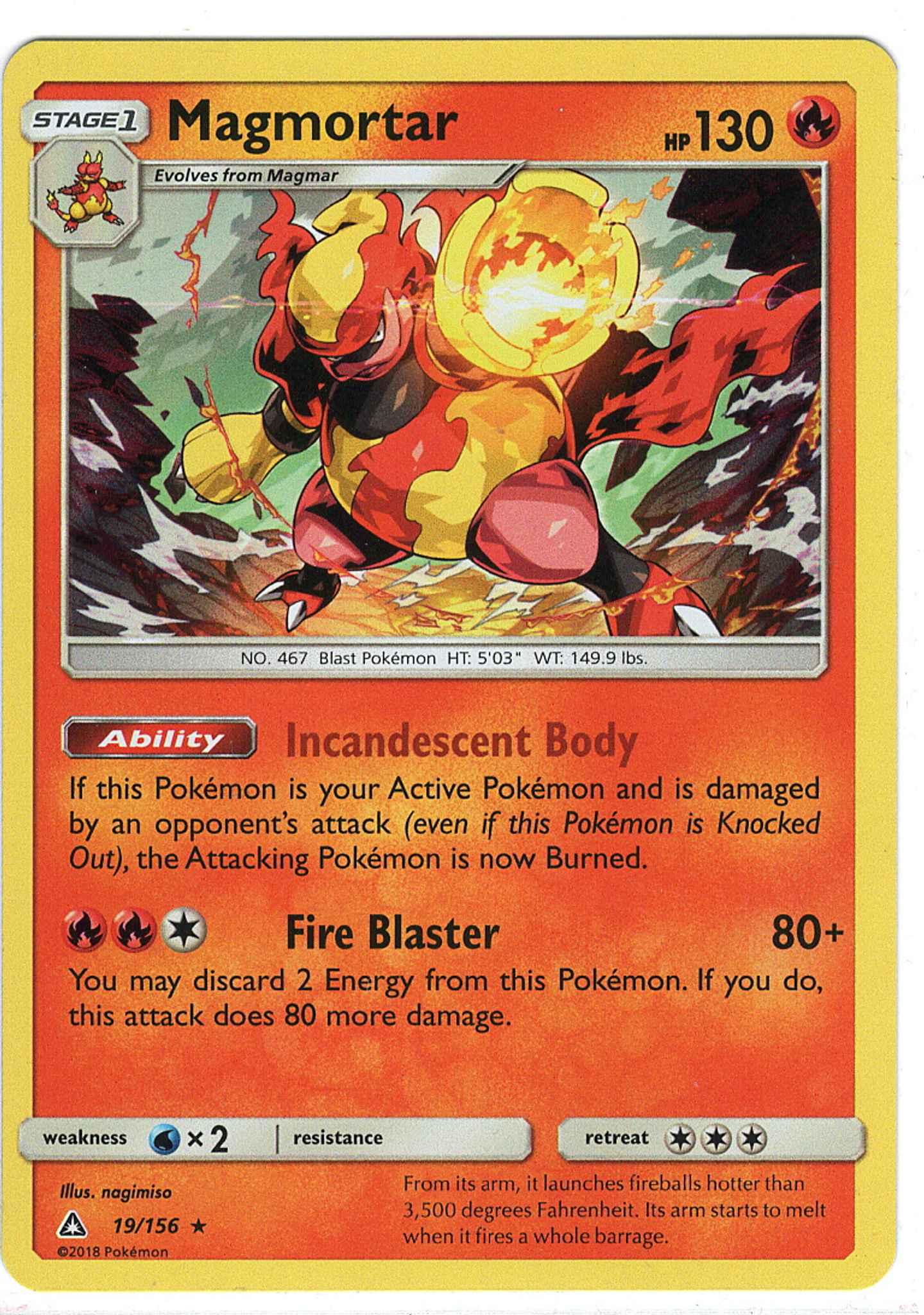 Magmortar Shiny Card - THE SHOOT