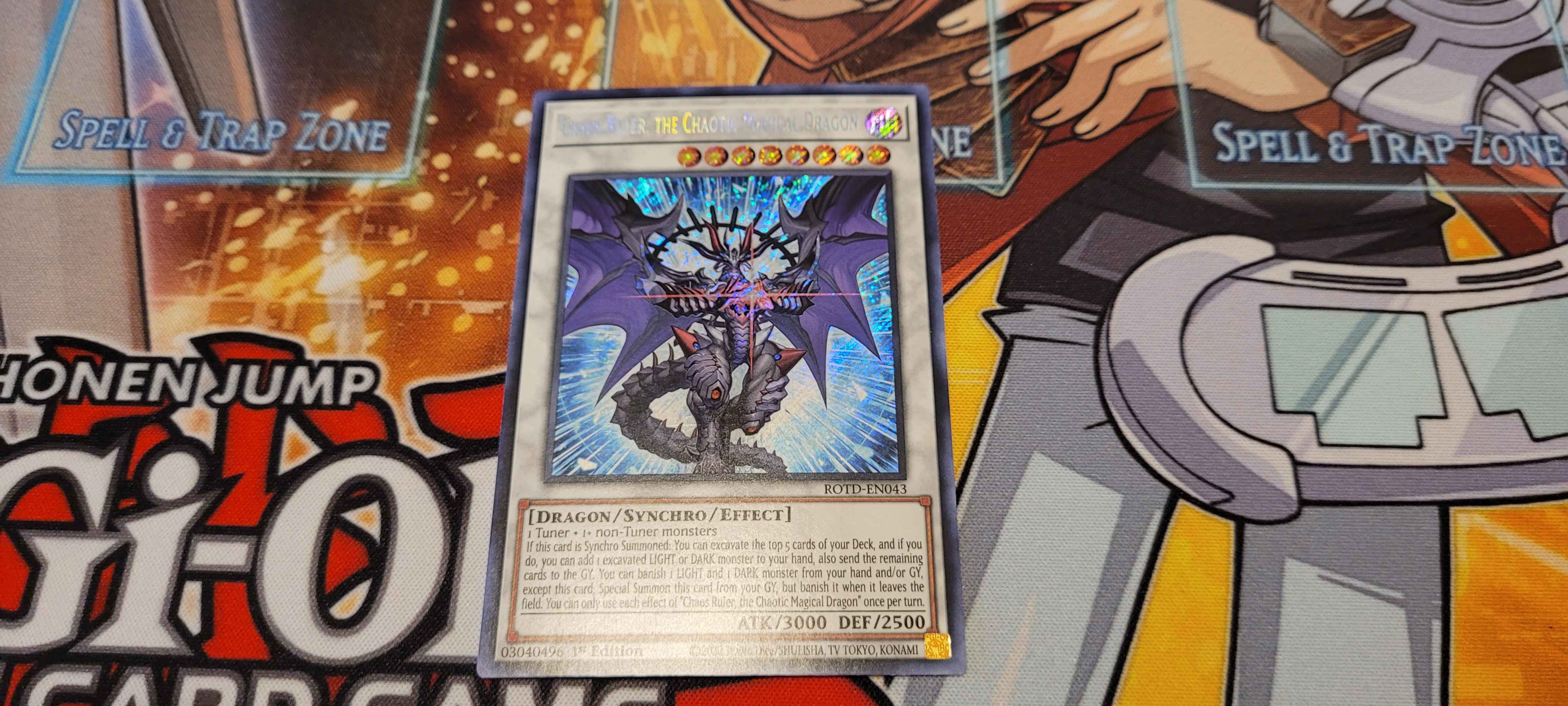 1x Chaos Ruler The Chaotic Magical Dragon ROTD-EN043 1st Edition