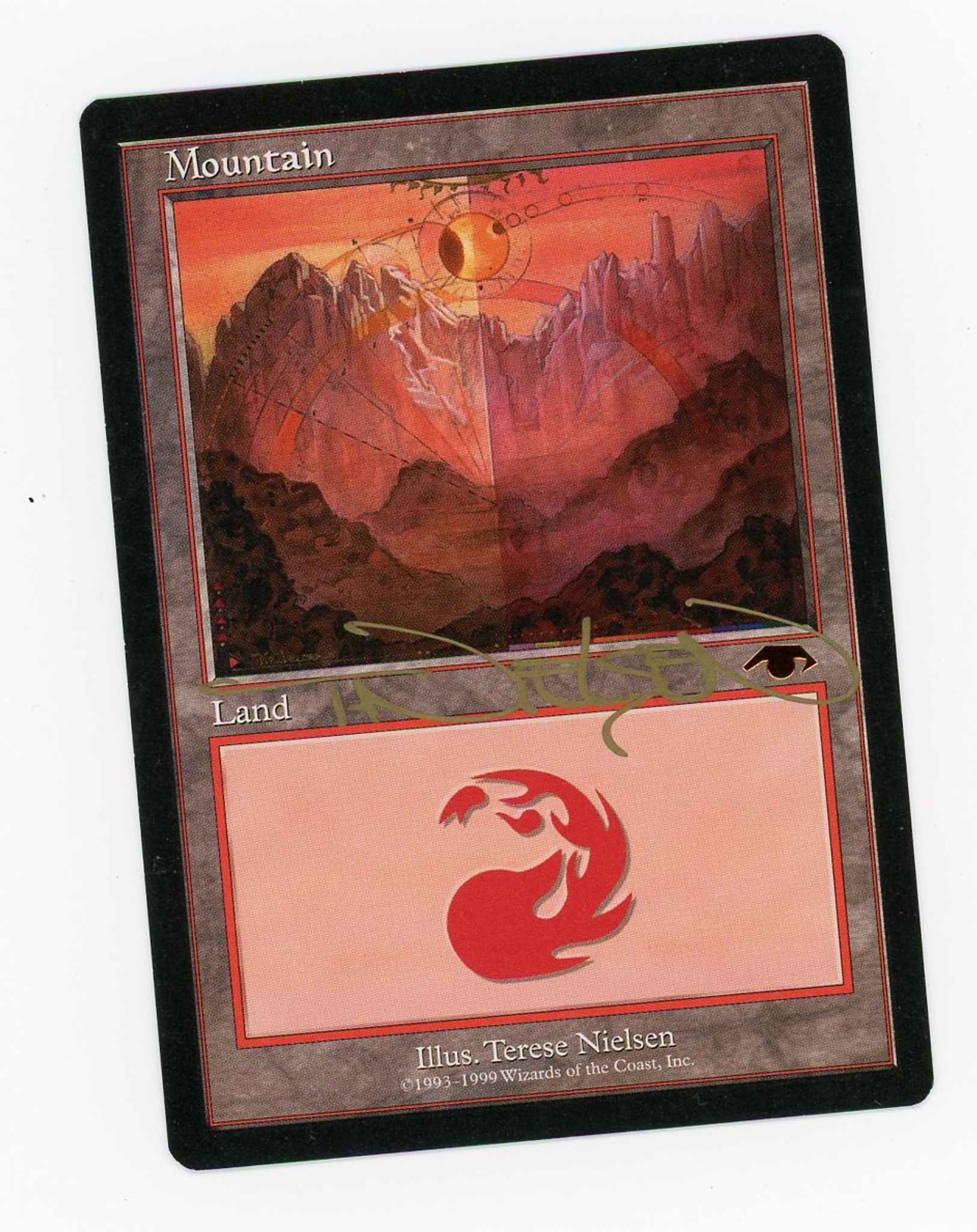 MONTAGNA Magic the Gathering ENG Guru Lands REGULAR/SIGNED MOUNTAIN 