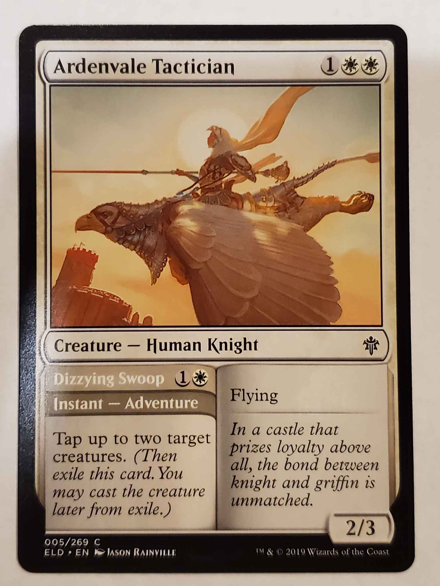 Magic Card MTG Throne of Eldraine Ardenvale Tactician 