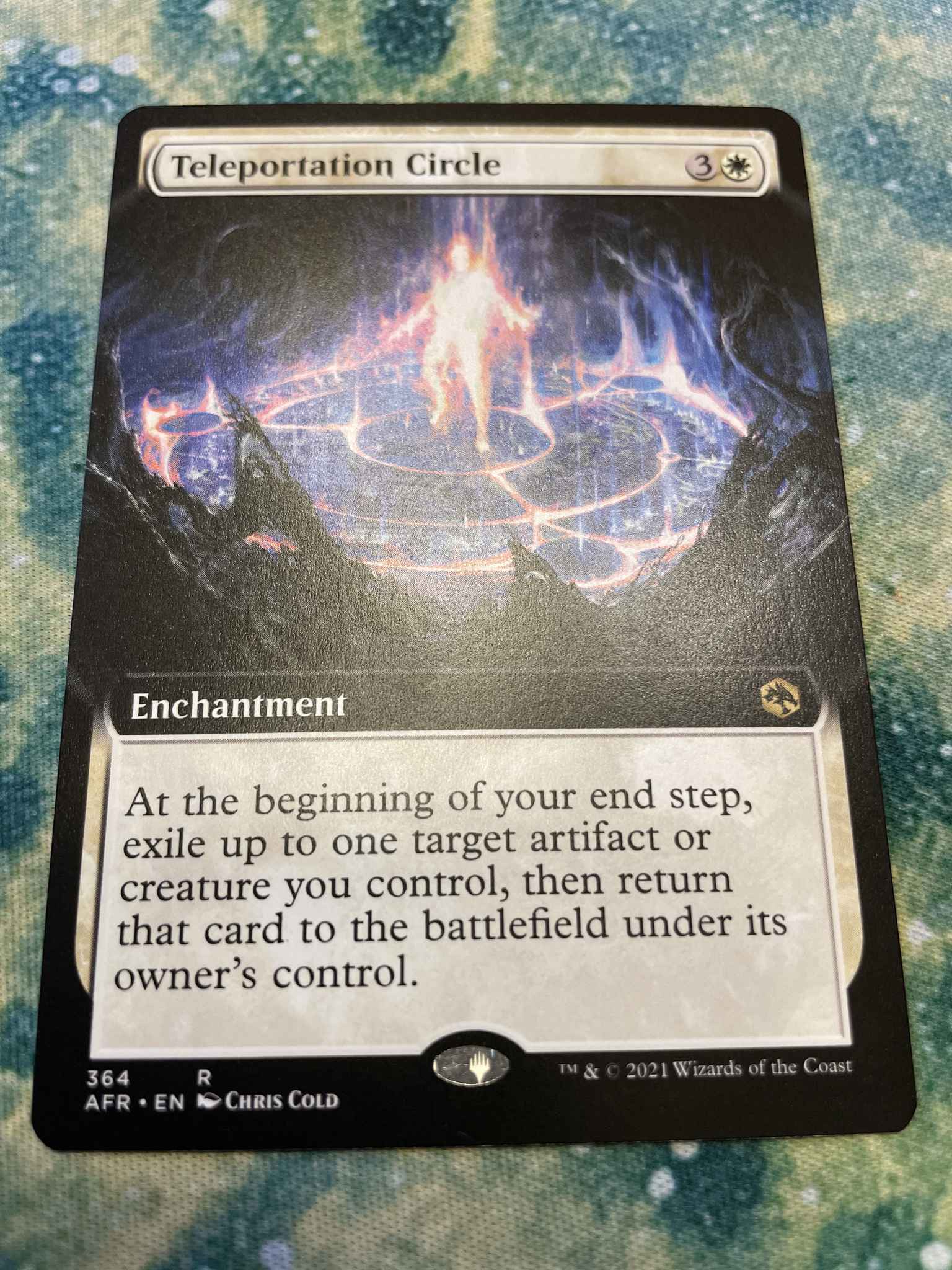 Extended Art Adventures in the Forgotten Realms MTG Teleportation Circle 