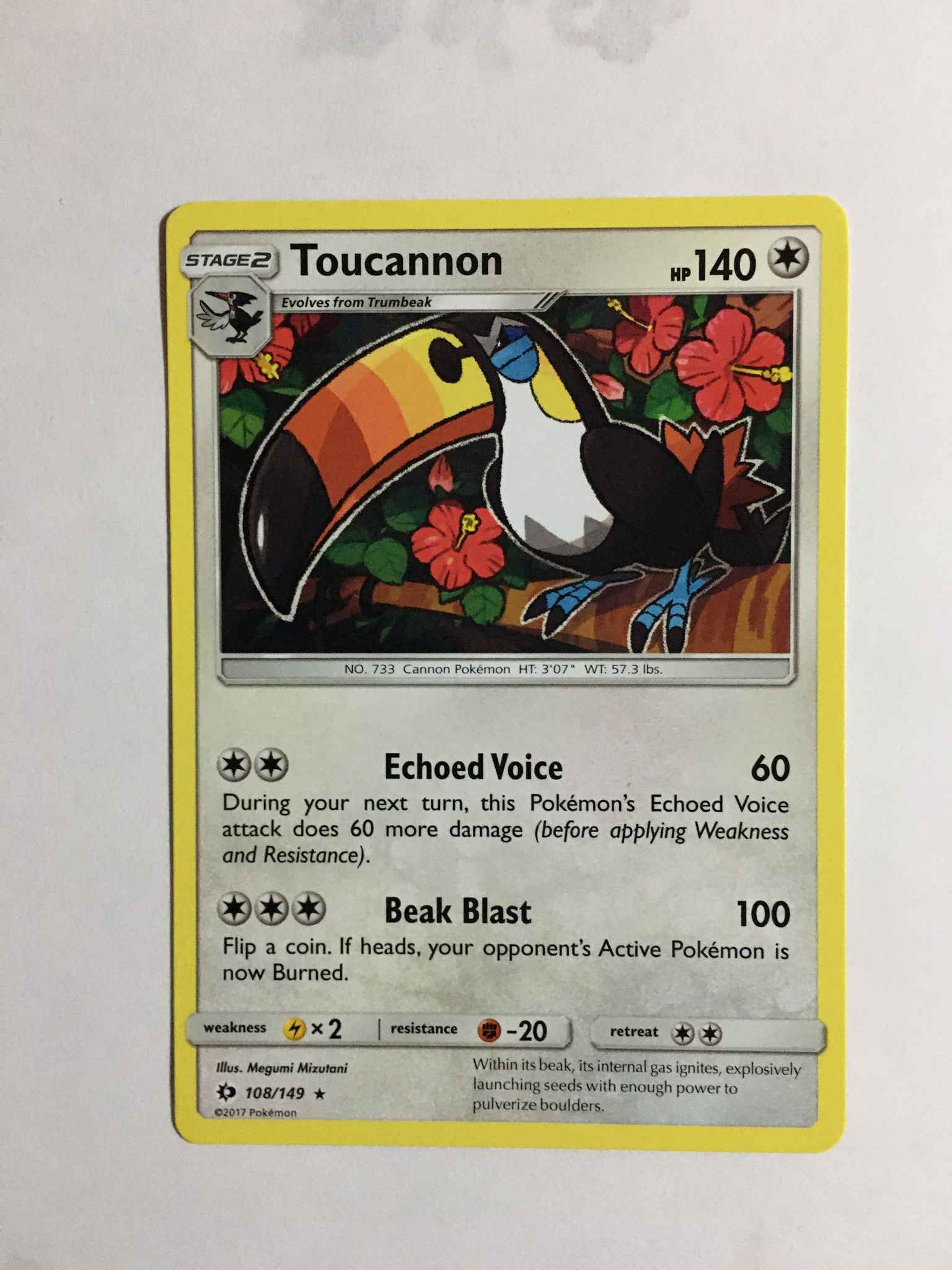 Toucannon Toucannon Sm Base Set Pokemon