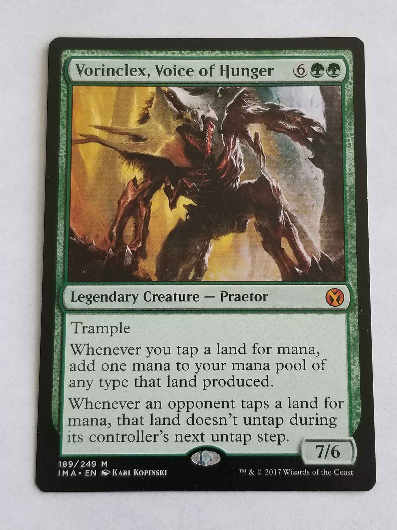 VOICE OF HUNGER Iconic Masters Magic MTG MINT CARD VORINCLEX 