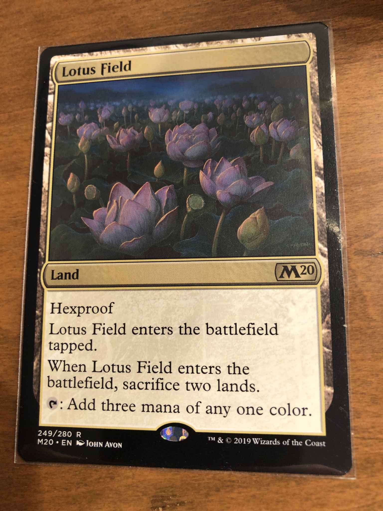 Lotus Field 249//280 Near Mint Magic 2020 Core Set MTG M20