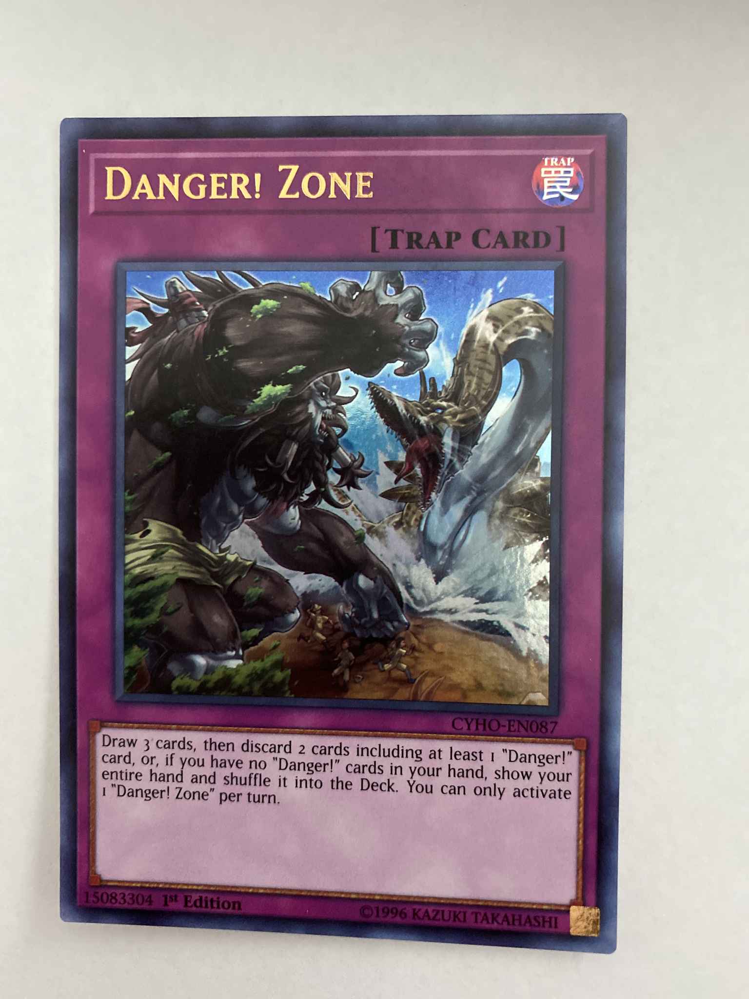 CYHO-EN087 Danger Zone Ultra Rare 1st Edition Mint YuGiOh Card