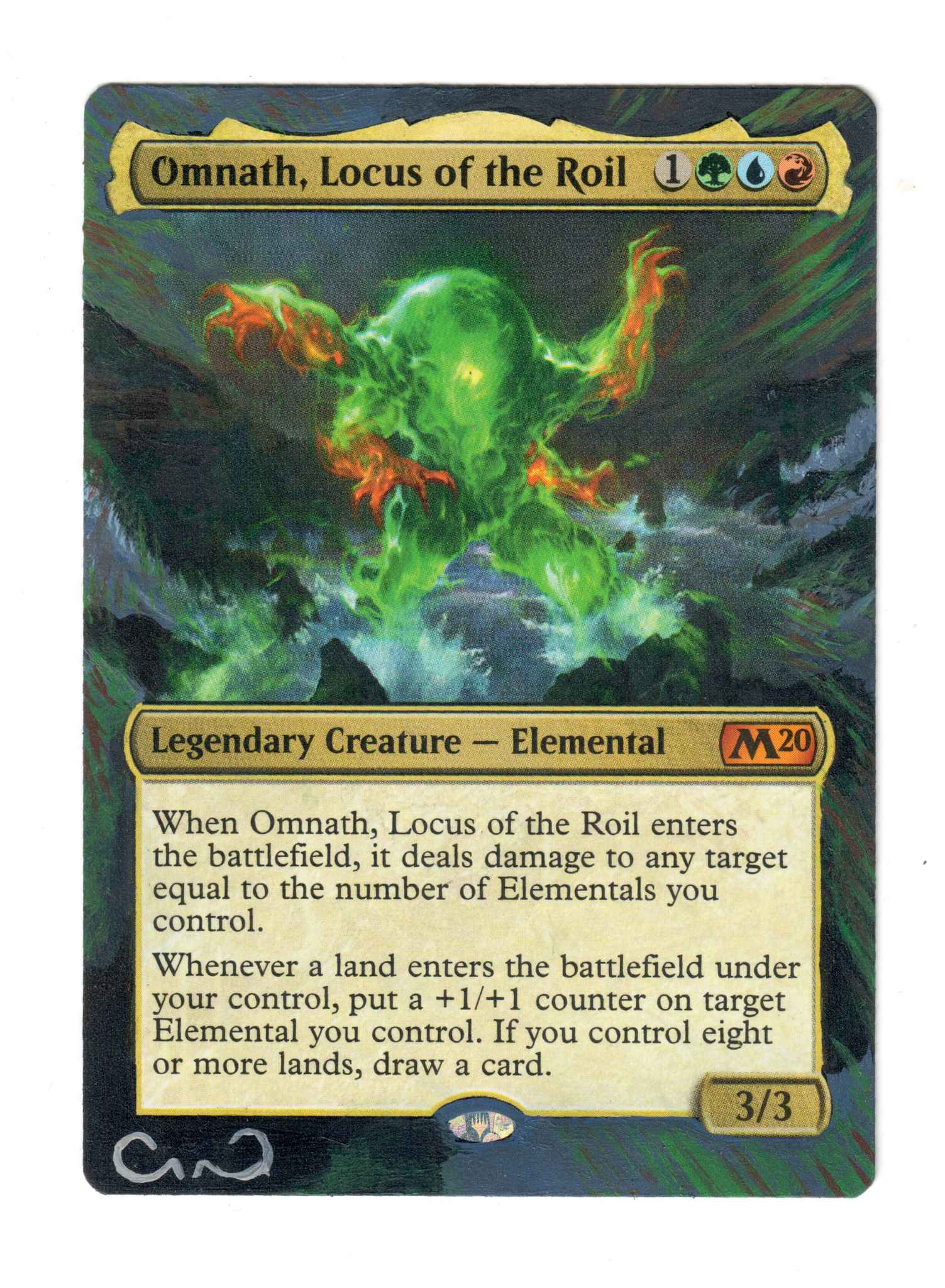 ***Custom Commander Deck*** Omnath Landfall Magic Cards Locus of Creation 