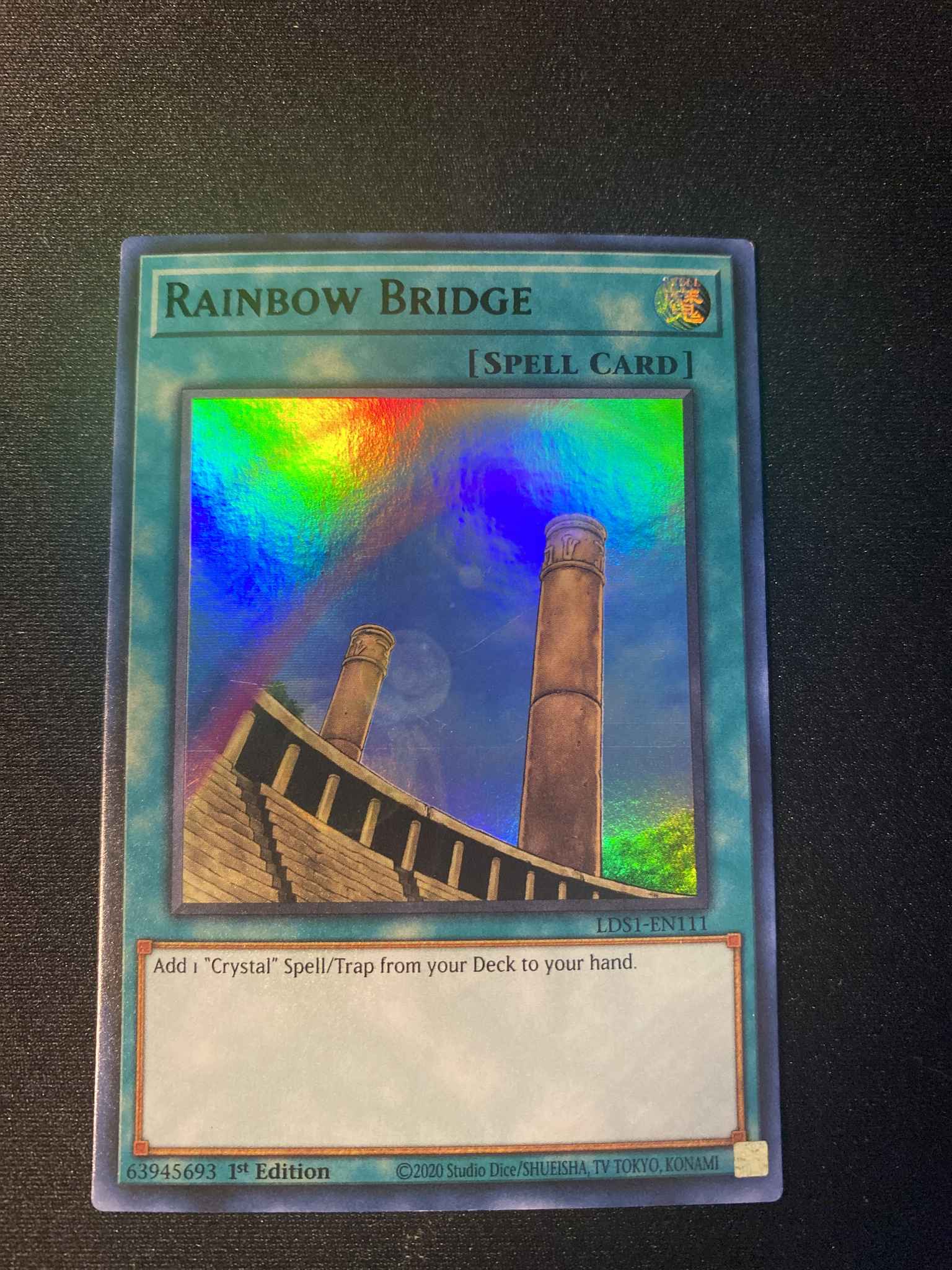 Green Ultra Rare 1st Edition Rainbow Bridge LDS1-EN111 YuGiOh