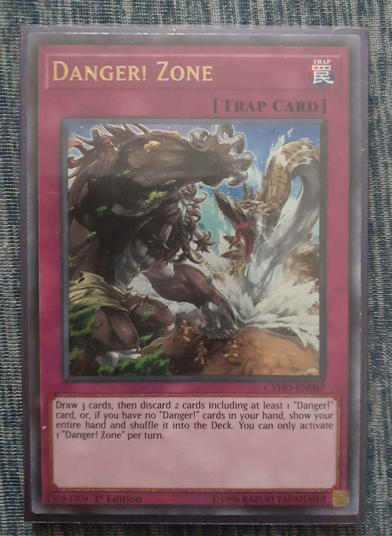 CYHO-EN087 Danger Zone Ultra Rare 1st Edition Mint YuGiOh Card