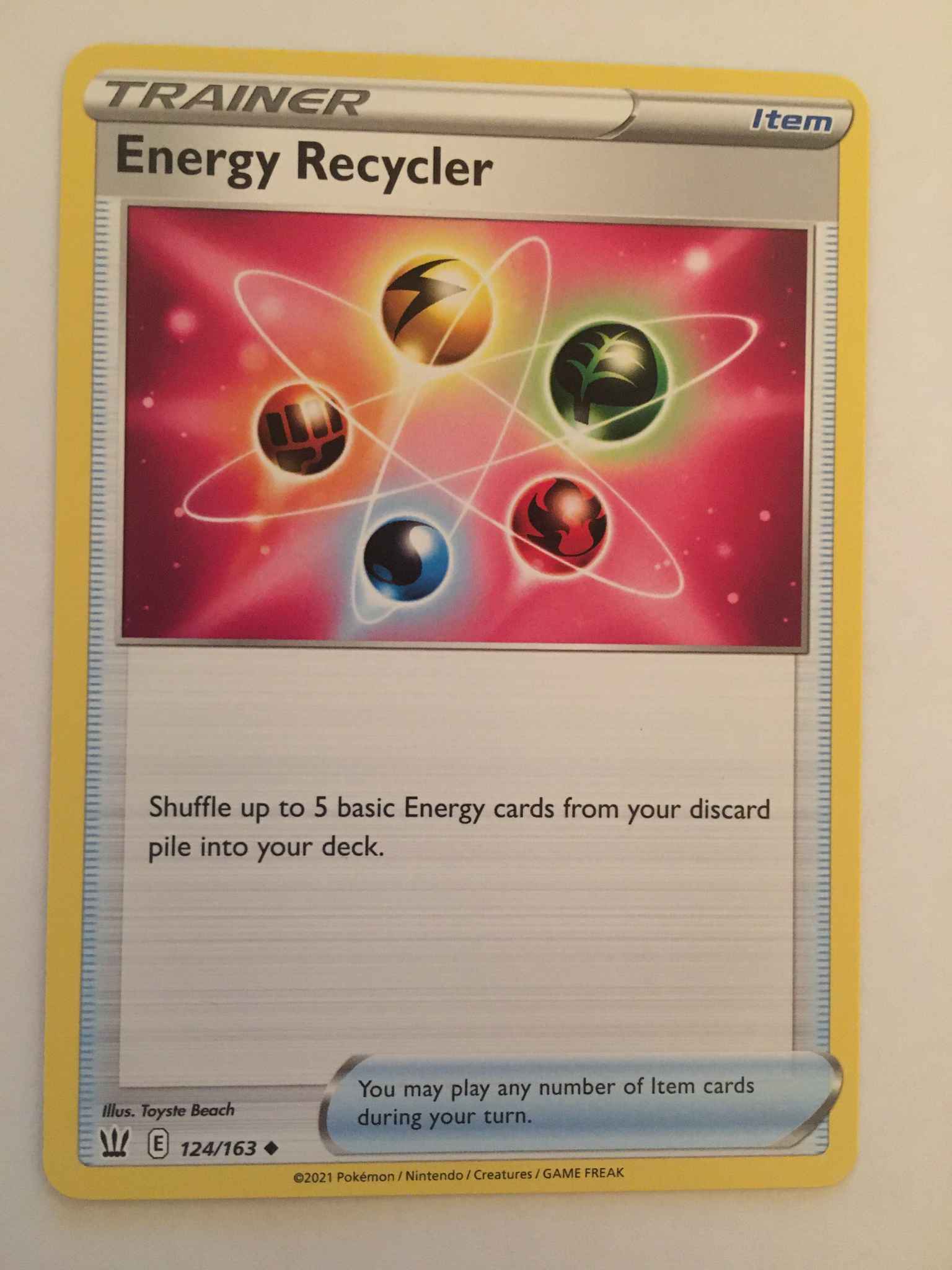 SWSH05: Battle Styles Pokemon TCG Details about   Energy Recycler 