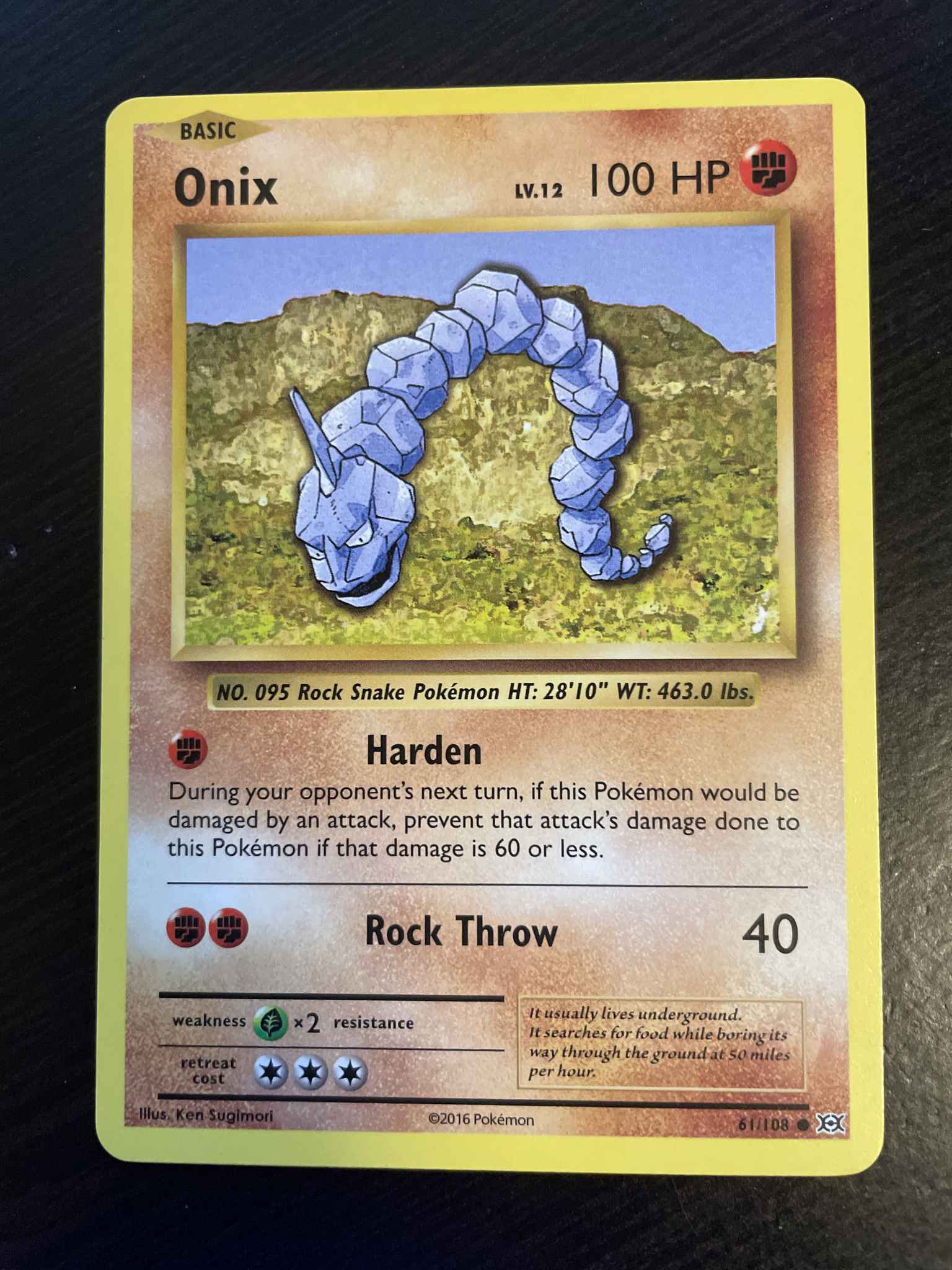 Shiny Onix Pokemon Card