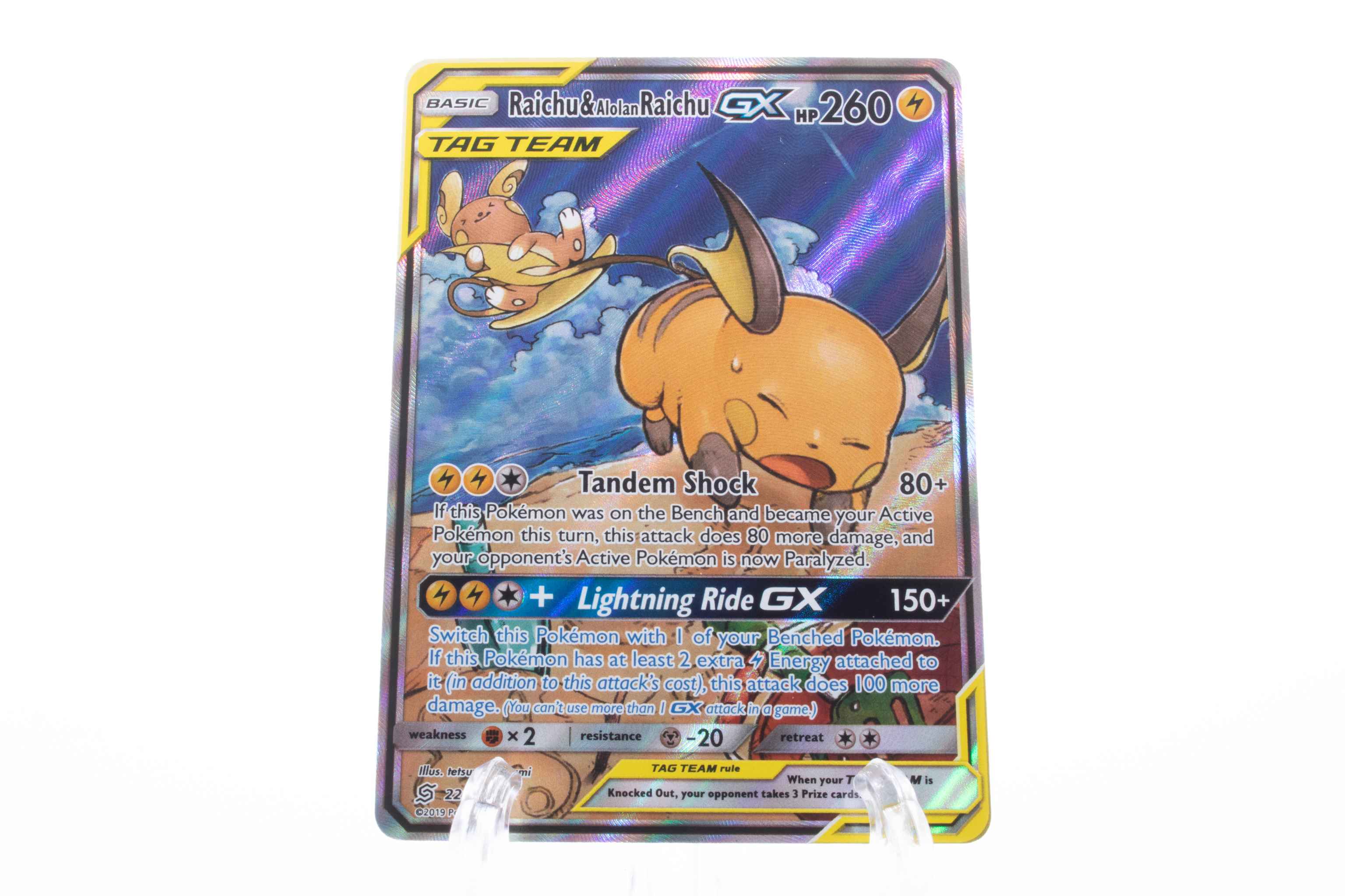 Raichu Alolan Raichu Gx Raichu Alolan Raichu Gx Alternate Full Art Sm Unified Minds Pokemon Online Gaming Store For Cards Miniatures Singles Packs Booster Boxes