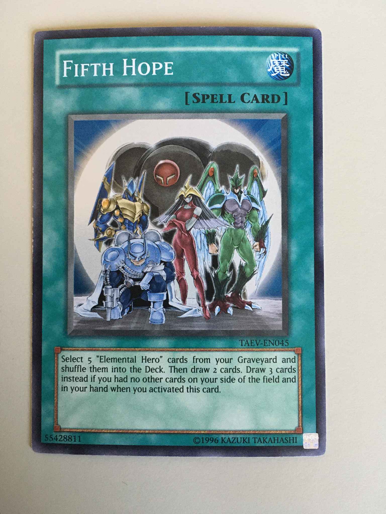 TAEV-EN045 NM 1st edition Super Rare Fifth Hope Yu-Gi-Oh