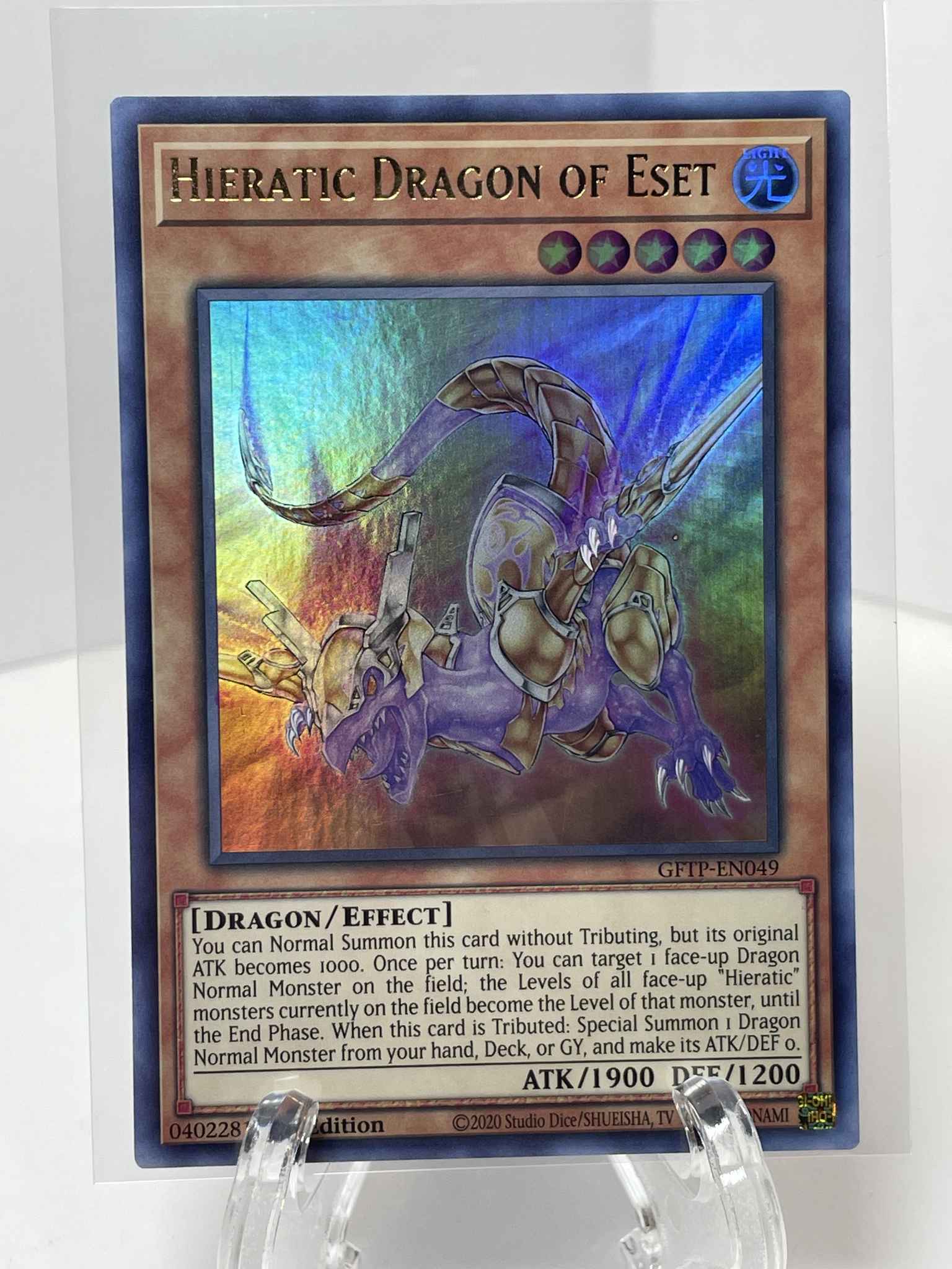 Hieratic Dragon of Eset GFTP-EN049 Ghost from the Past Yugioh 