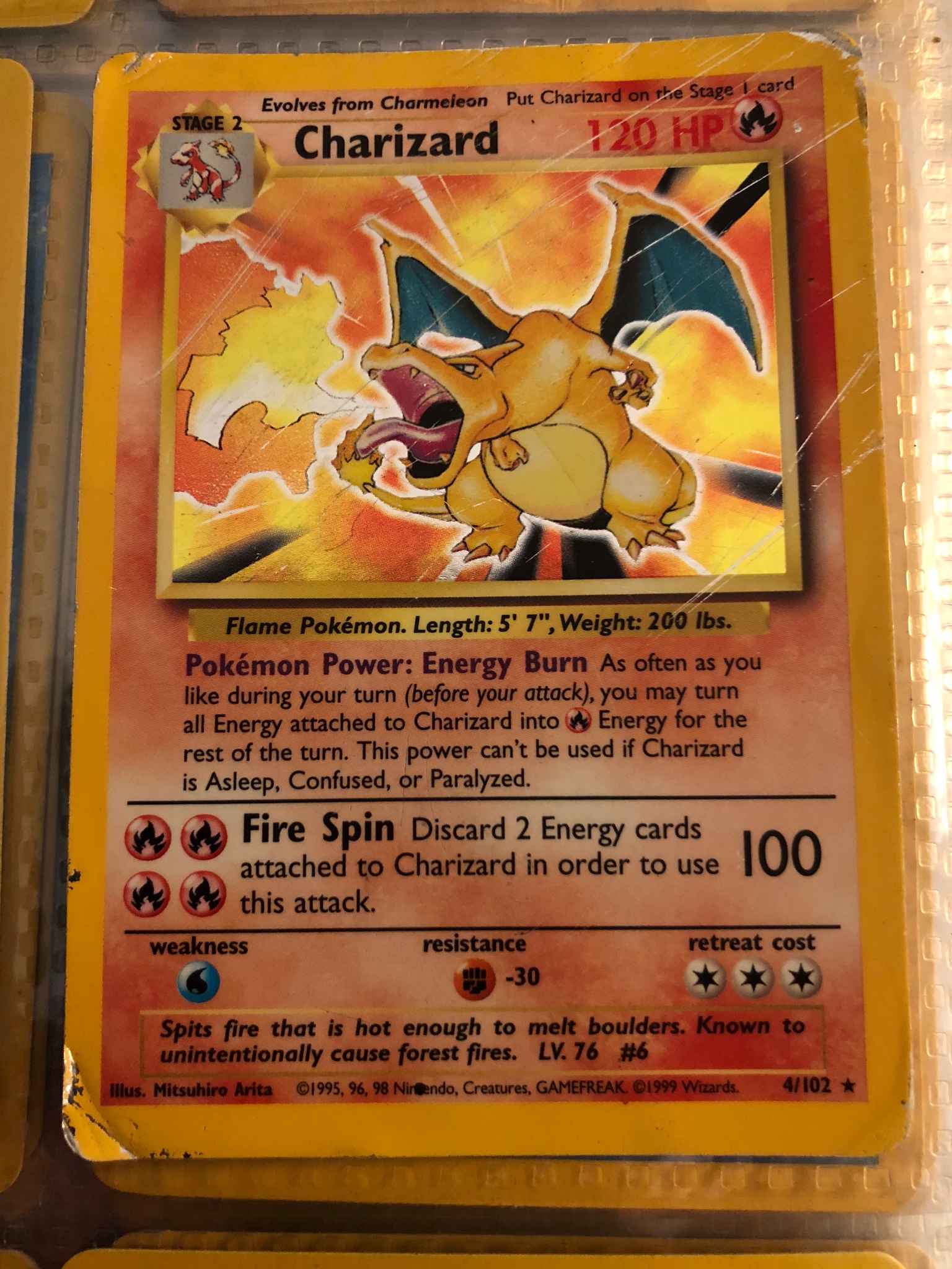 Collectible Charizard Pokemon Card 4 102 Holo Holofoil Hp Charizard Base Set Pokemon Online Gaming Store For Cards Miniatures Singles Packs Booster Boxes