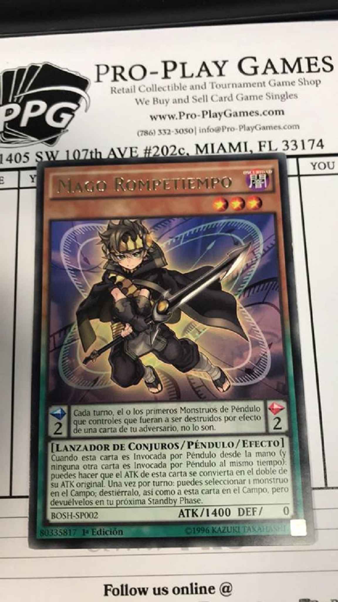 Timebreaker Magician Bosh Sp002 Spanish Mago Rompetiemp Timebreaker Magician Breakers Of Shadow Yugioh Online Gaming Store For Cards Miniatures Singles Packs Booster Boxes