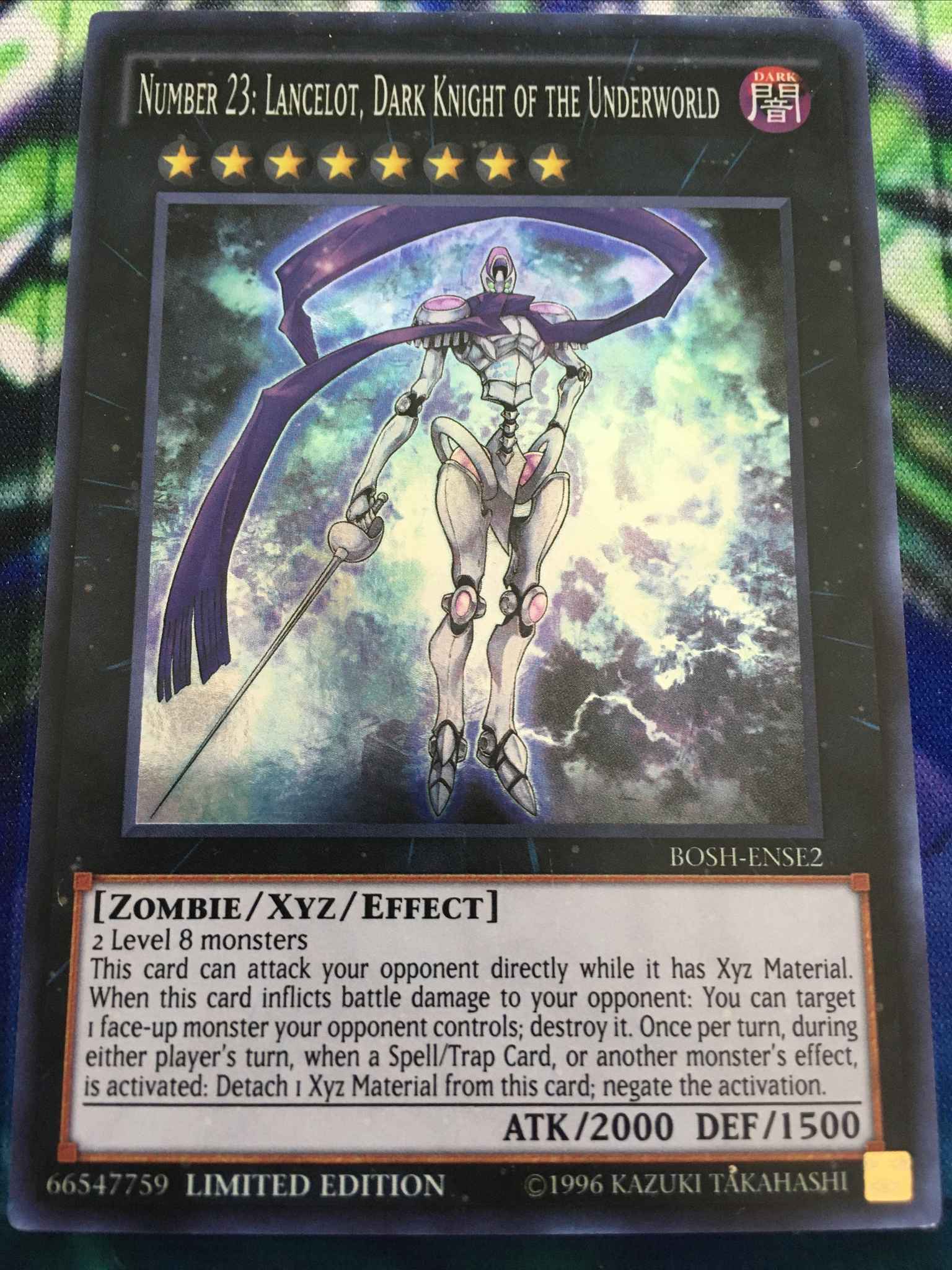 Number 23 Lancelot Dark Knight Of The Underworld Number 23 Lancelot Dark Knight Of The Underworld Breakers Of Shadow Special Edition Yugioh Online Gaming Store For Cards Miniatures Singles Packs Booster Boxes