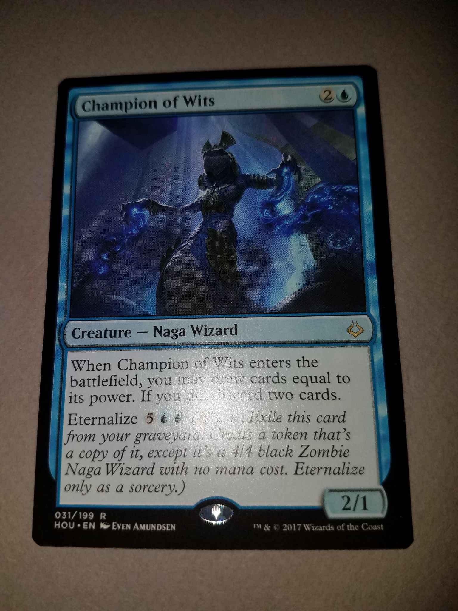 Champion of Wits : Champion of Wits - Hour Devastation Magic: the Gathering