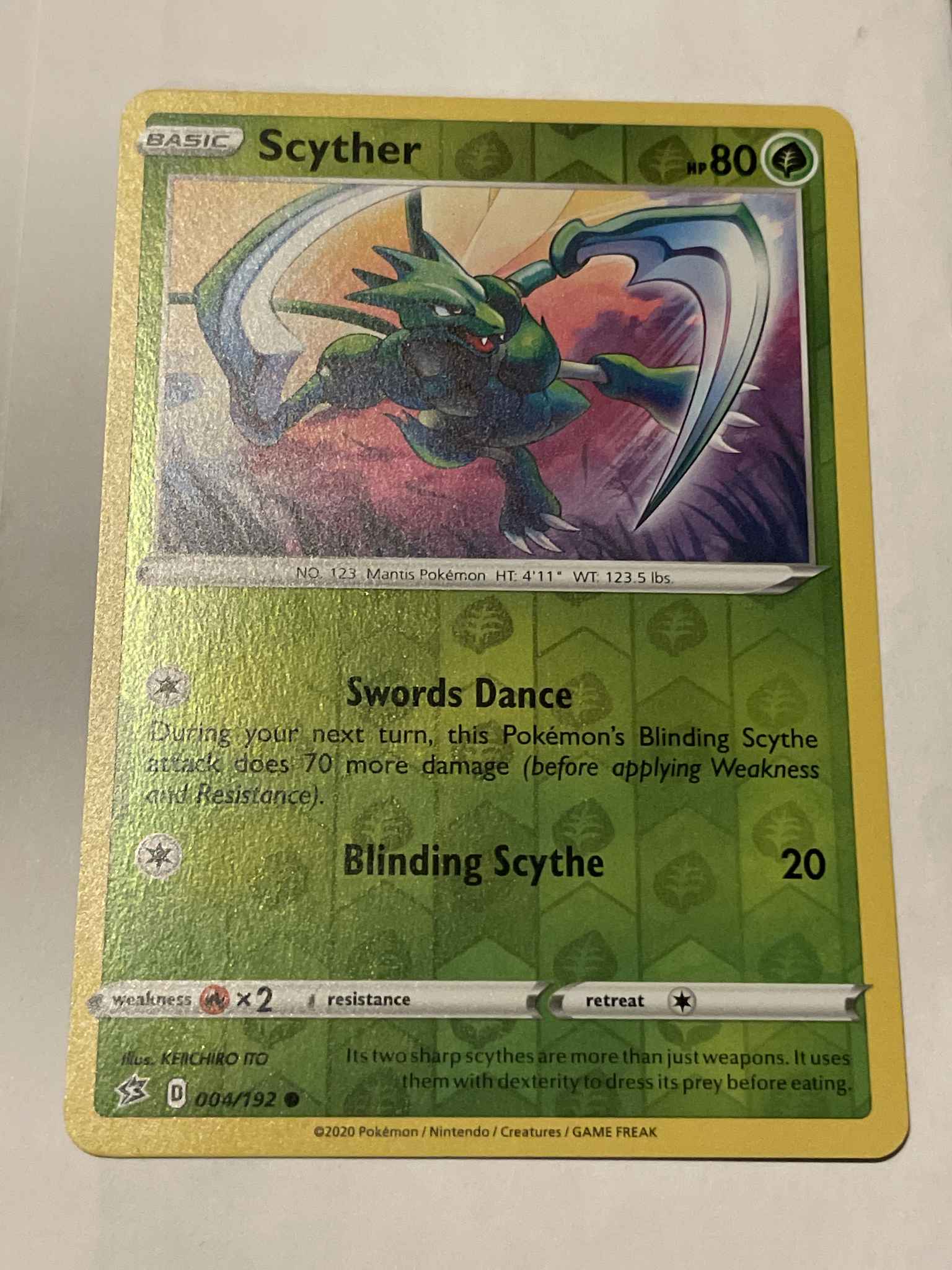 Scyther Scyther Swsh02 Rebel Clash Pokemon Online Gaming Store For Cards Miniatures Singles Packs Booster Boxes