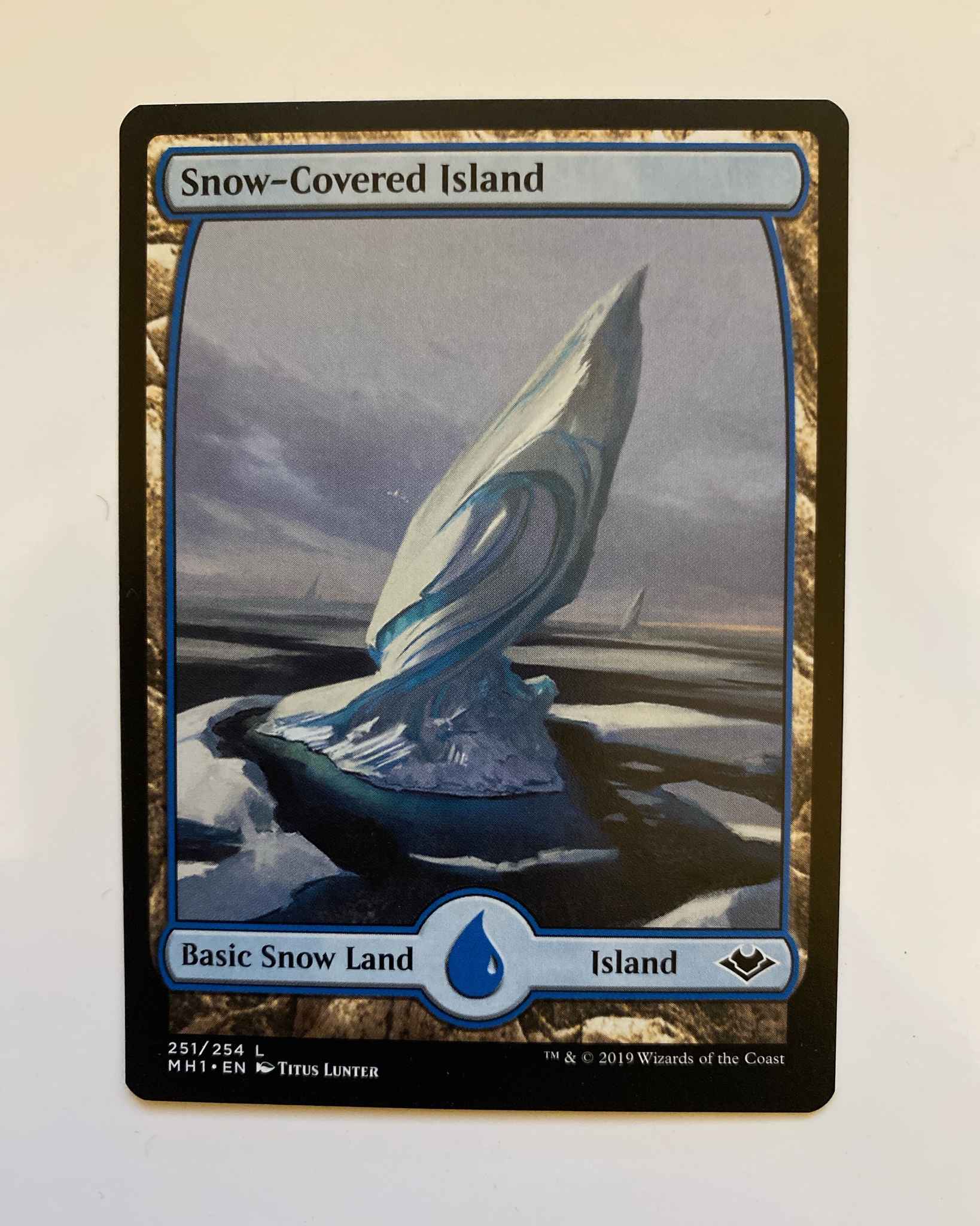 Magic MTG Snow-Covered Island ~ Modern Horizons NearMint