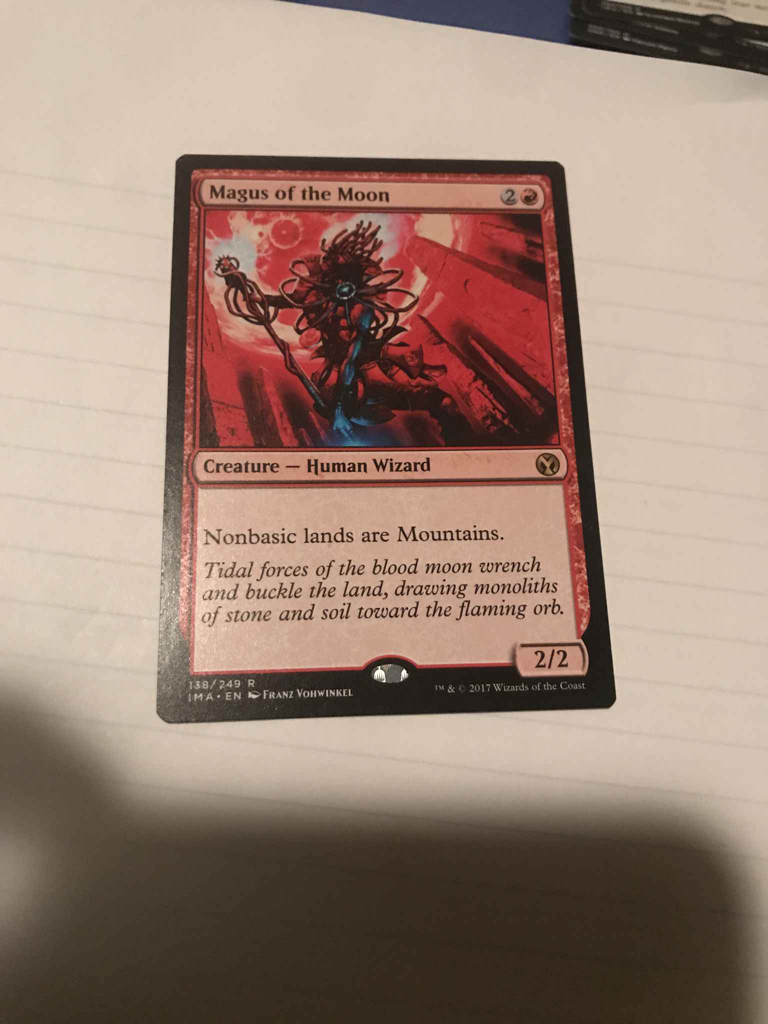 Magus of the Moon Iconic Masters MTG Magus des Mondes 