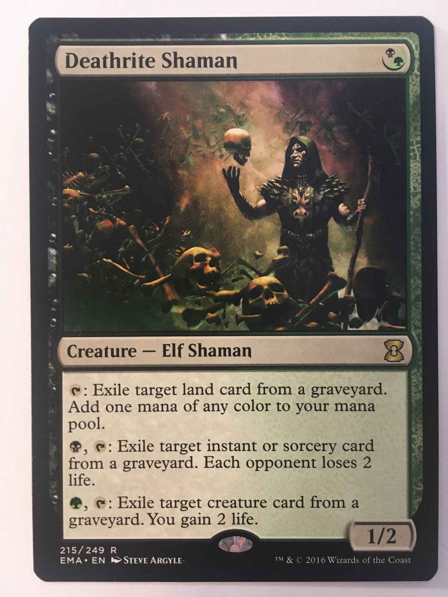 Deathrite Shaman Near Mint Foil English Magic Card Eternal Masters MTG TCG