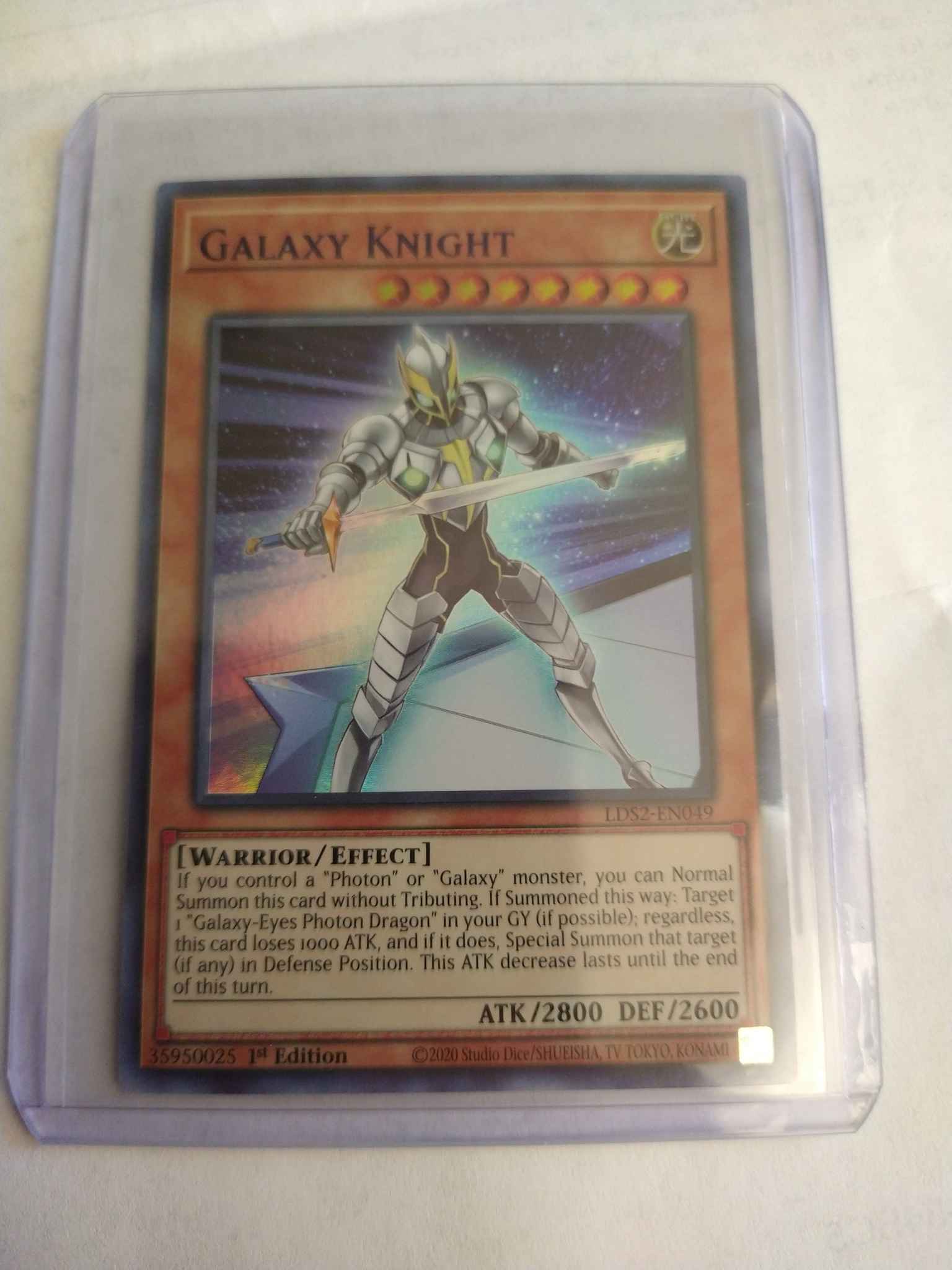 LDS2-EN049 Ultra Rare 1st Edition YuGiOh PURPLE Galaxy Knight