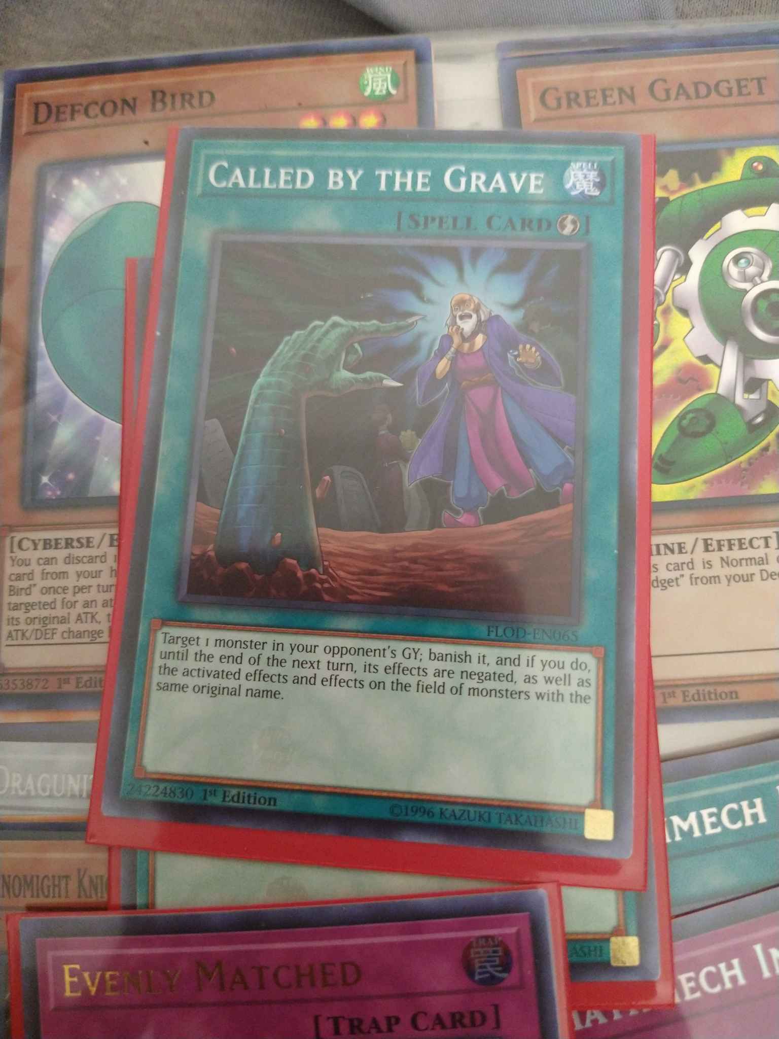 *** 3X CALLED BY THE GRAVE 3X *** PLAYSET YUGIOH FLOD-EN065 MINT/NM