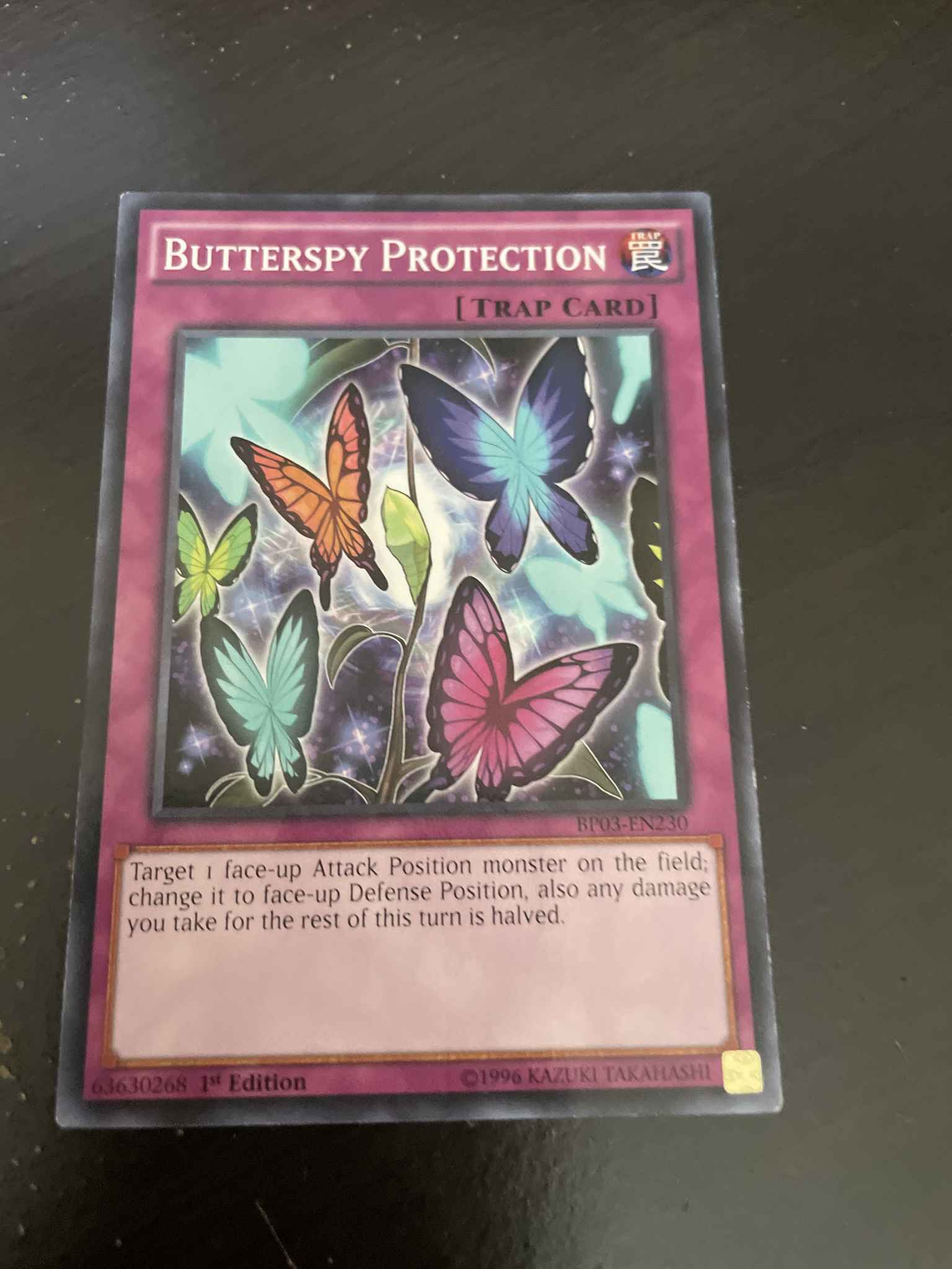 Butterfly Protection Yugioh Card Genuine Yu-Gi-Oh Card 