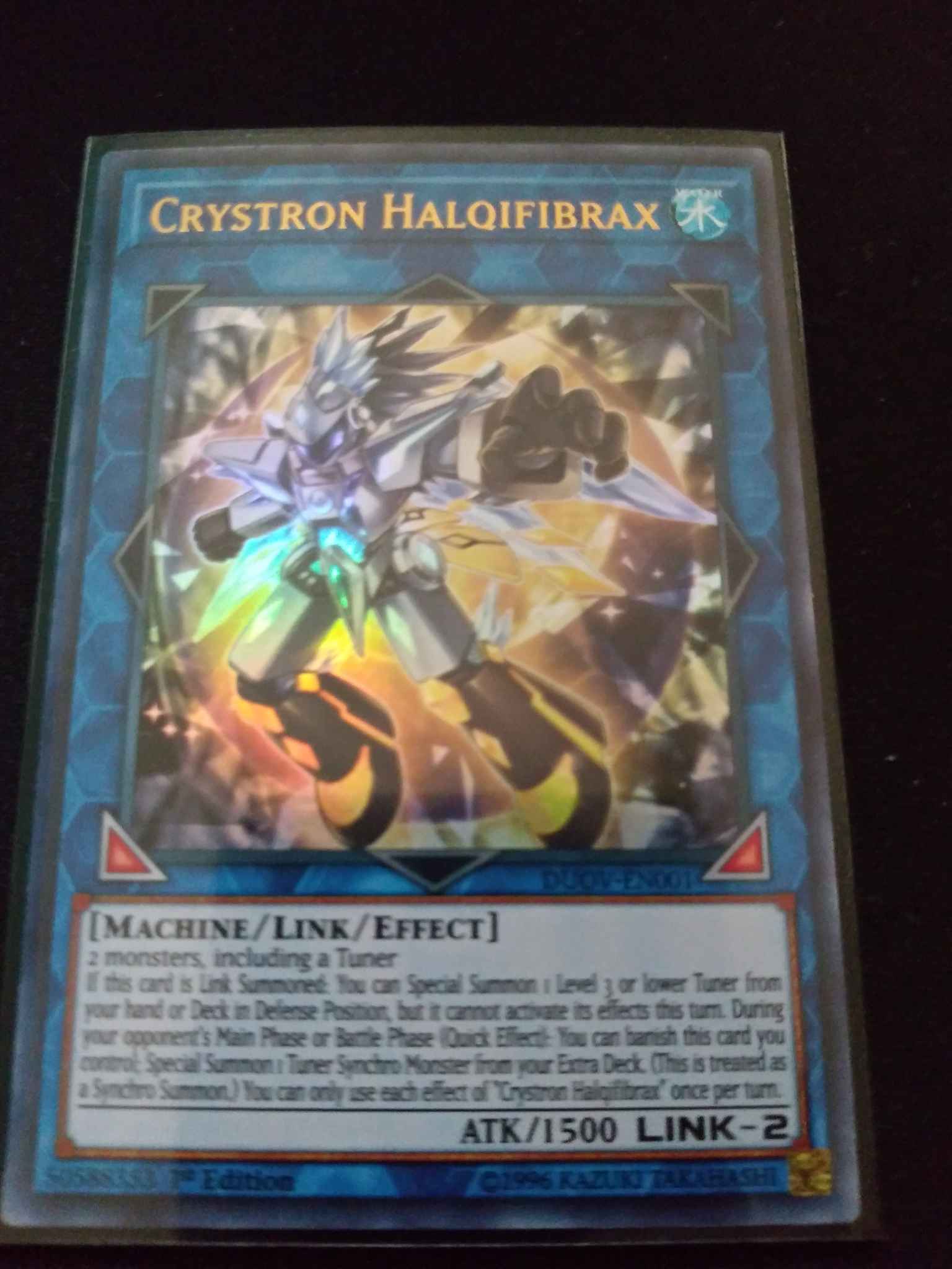 Crystron Halqifibrax Yugioh Duel Overload in hand ready to ship!