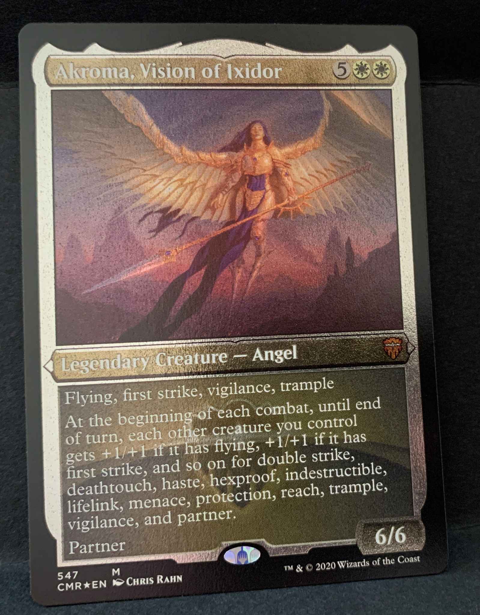 Vision of Ixidor Foil Etched – MTG Commander Legends Magic Card # FOIL Akroma