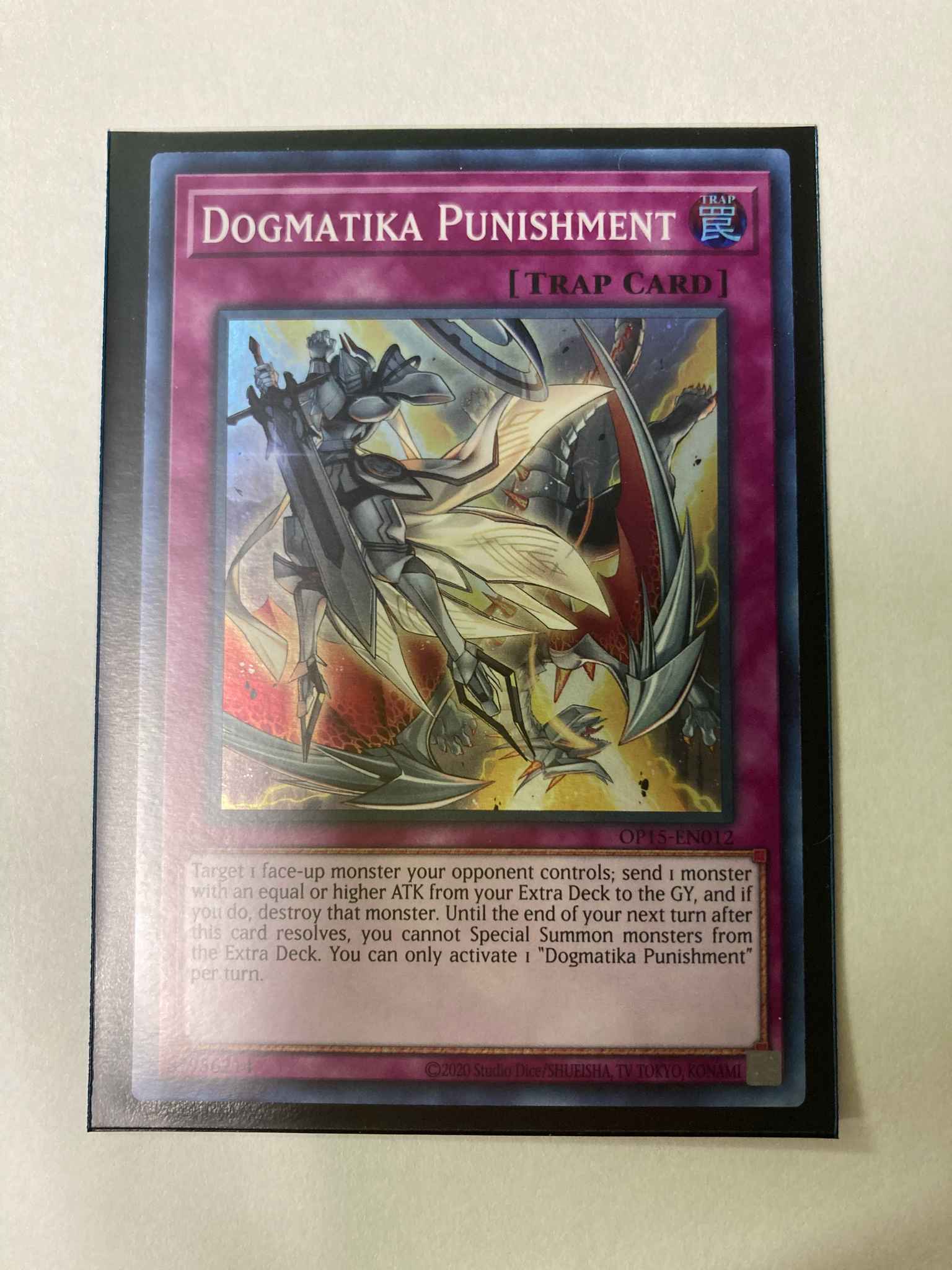 OP15-EN012 Dogmatika Punishment Unlimited Edition Near Yugioh Super Rare
