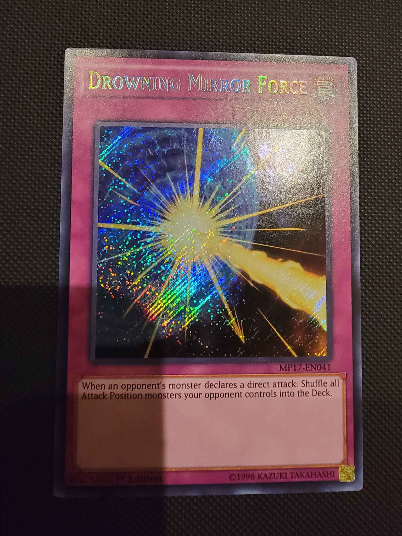 Drowning Mirror Force MP17-EN041 1st Edition Secert Rare 