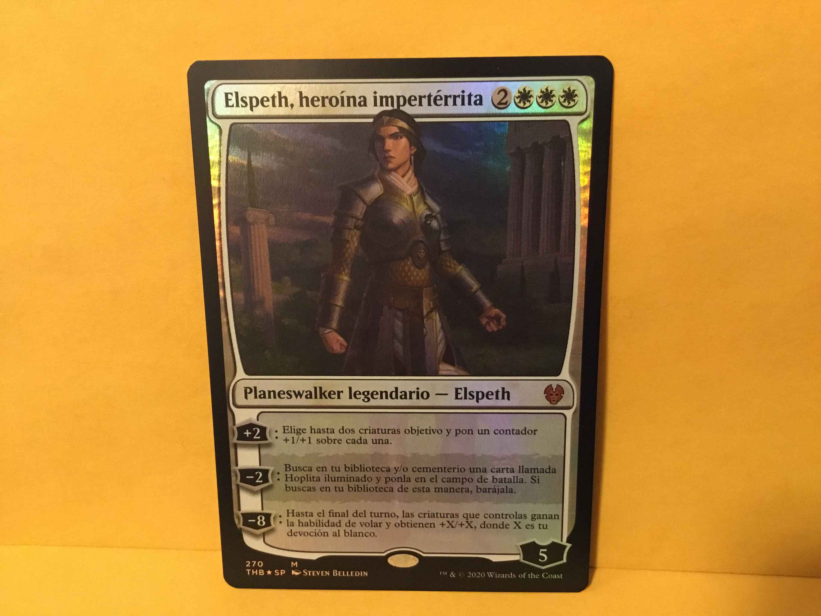 prince Constitution Memorize Elspeth, Undaunted Hero NM Spanish FBB : Elspeth, Undaunted Hero - Theros  Beyond Death - Magic: the Gathering