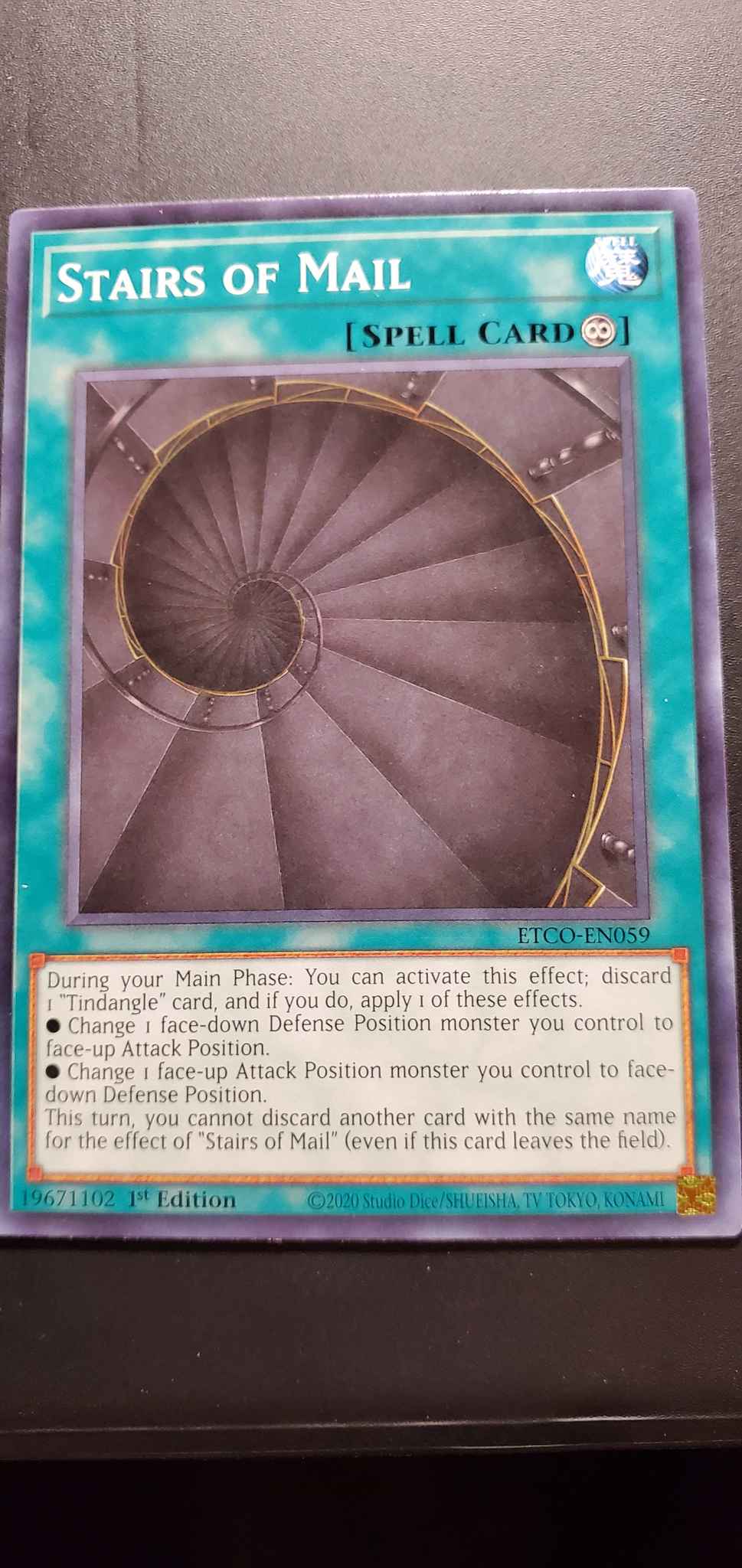 ETCO EN059 1st Edition NEW YuGiOh Cards 3 x Stairs of Mail 