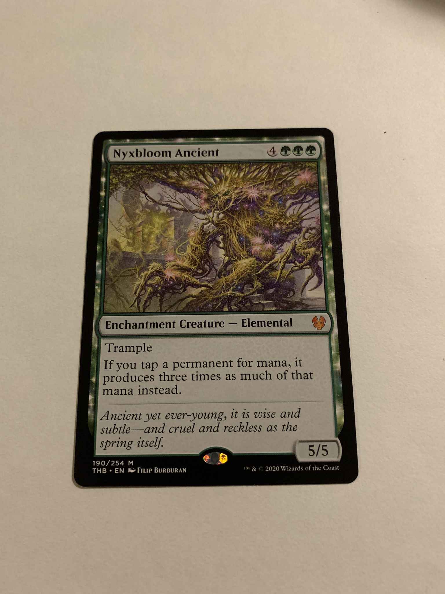 1x NM-Mint English Foil Nyxbloom Ancient Foil Theros Beyond Death