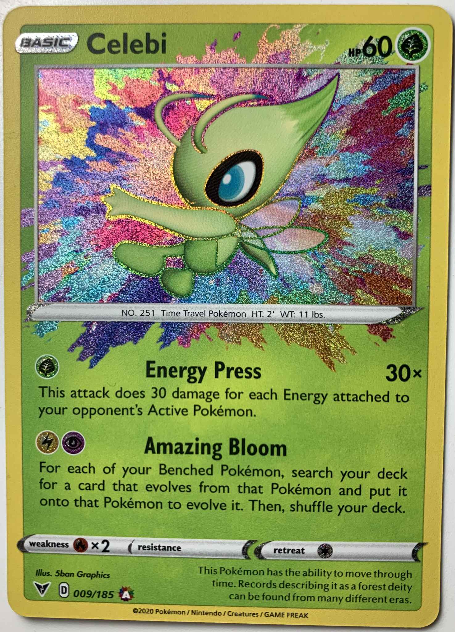 Celebi Celebi Swsh04 Vivid Voltage Pokemon