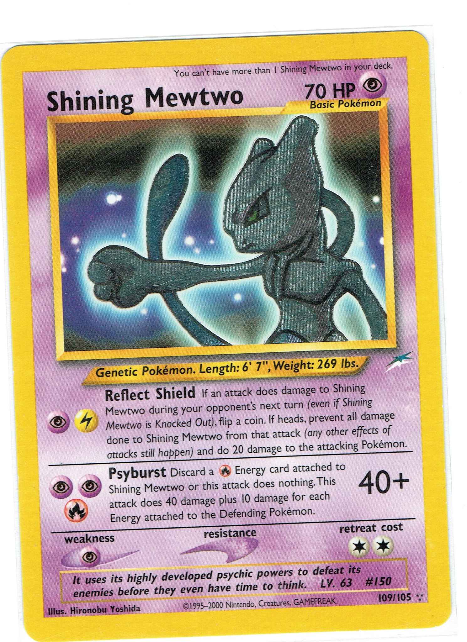 Shining Mewtwo Near Mint Very Light Scratch On Back See Scan Shining Mewtwo Neo Destiny Pokemon Online Gaming Store For Cards Miniatures Singles Packs Booster Boxes