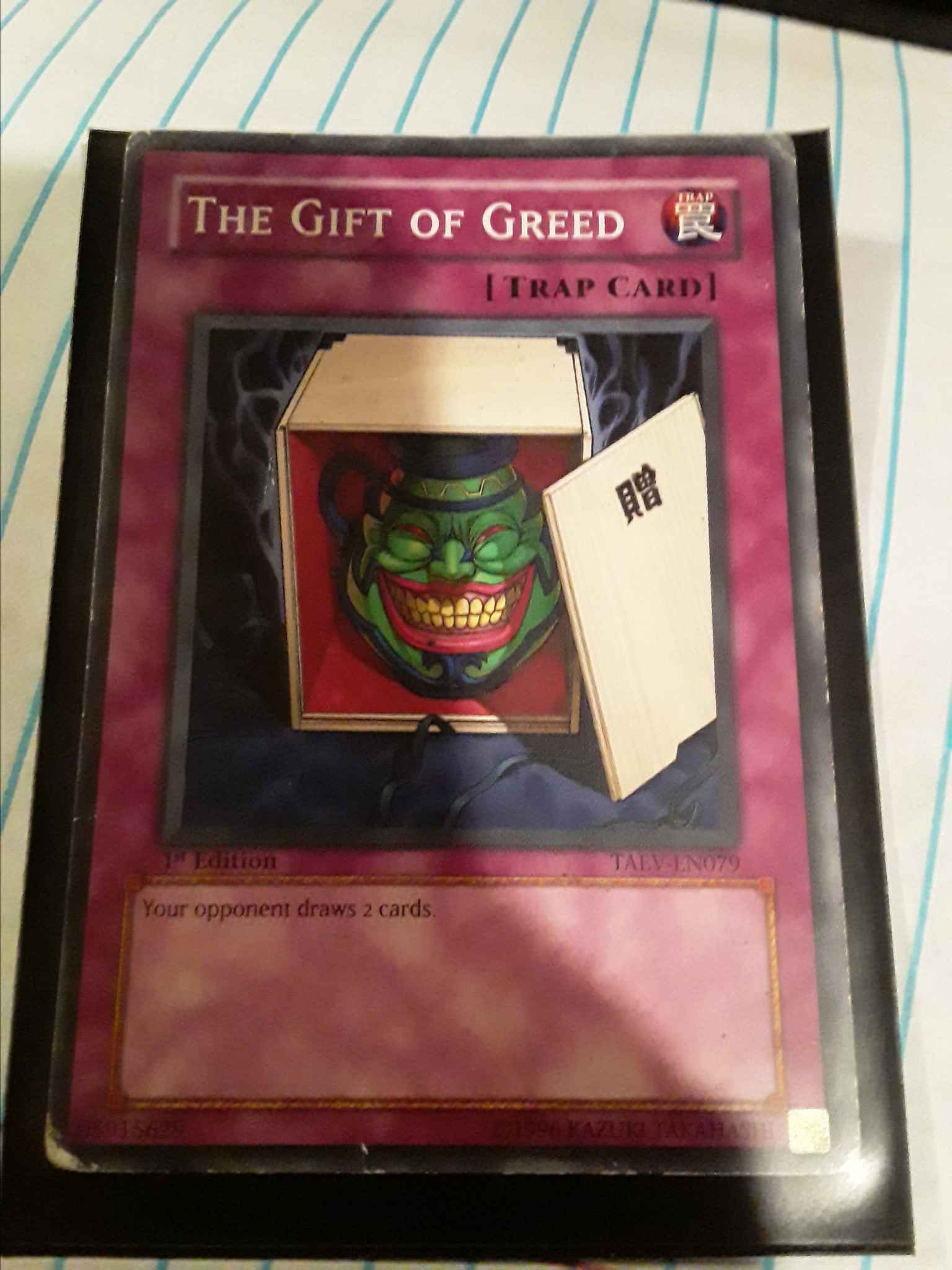 The Gift of Greed TAEV-EN079 Common First Edition New Tactical Evolution