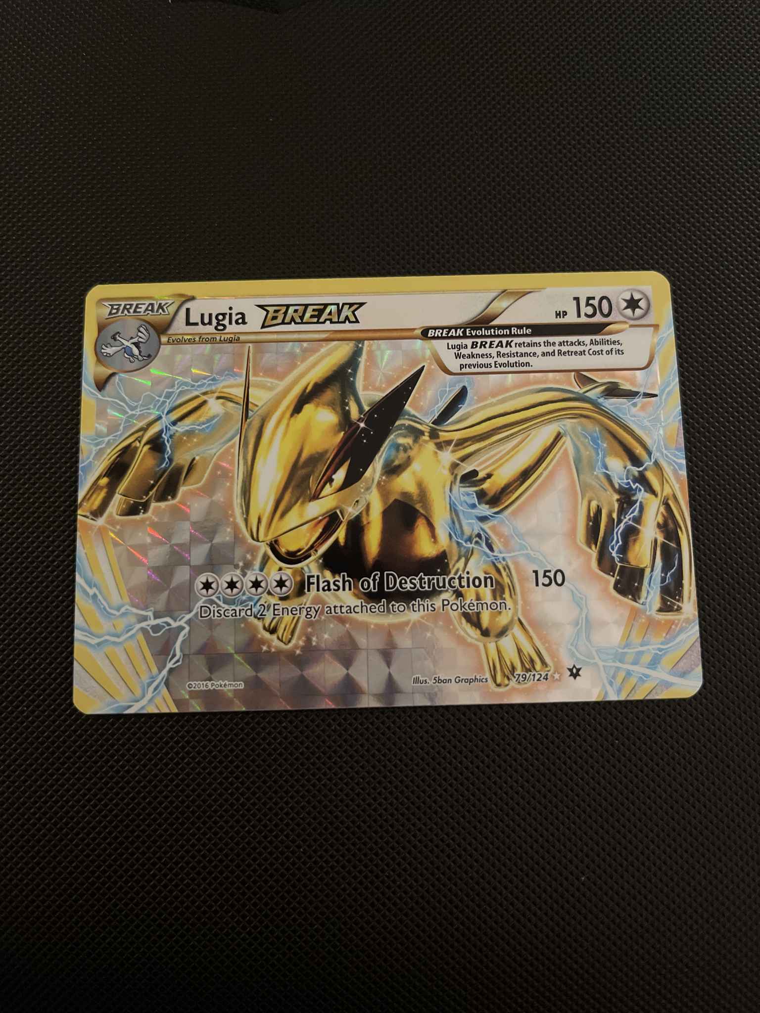Lugia BREAK 79/124 Fates Collide Rare BREAK Mint Pokemon Card 