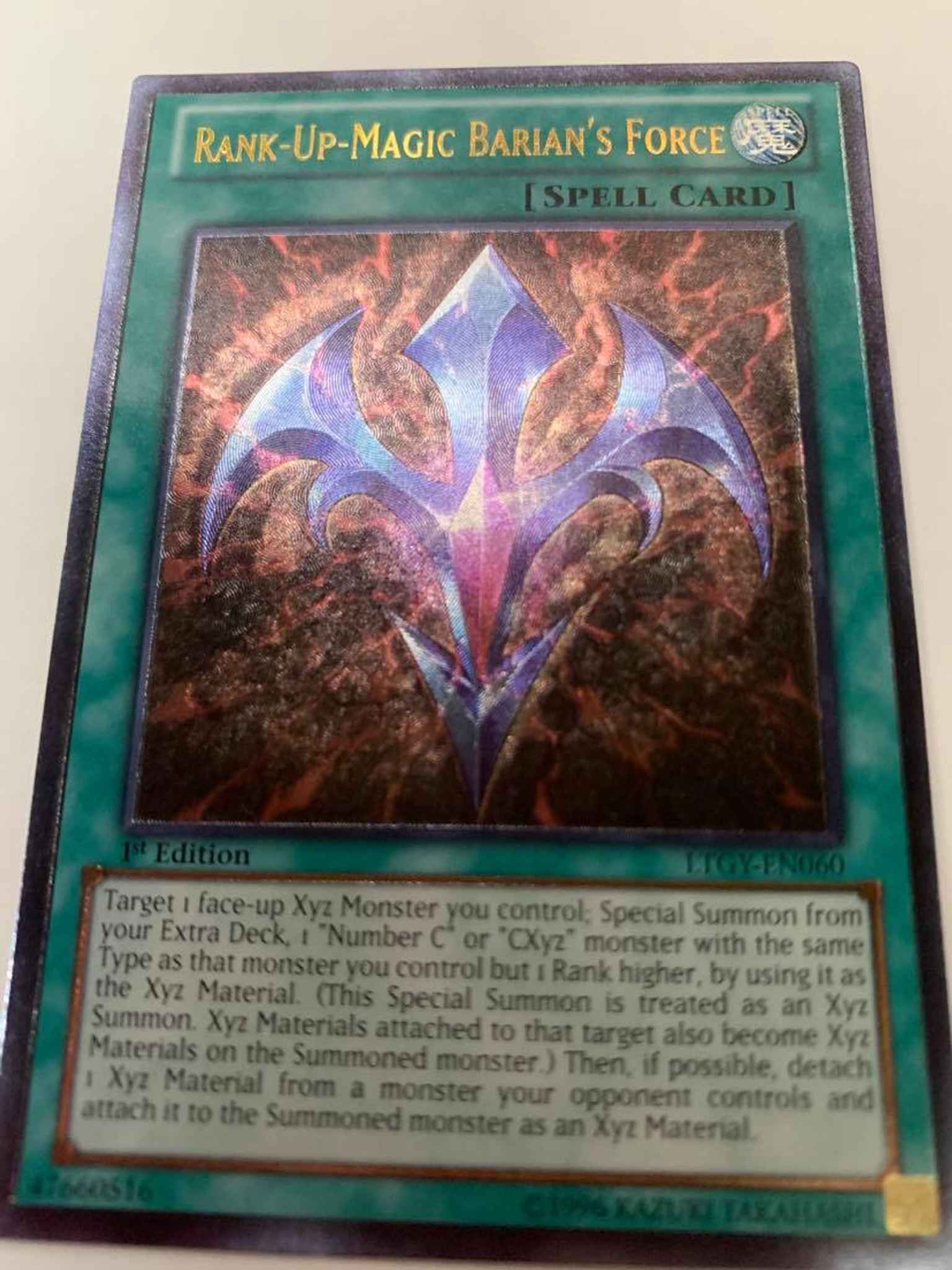 Lord of the Tachyon Galaxy UTR Details about   Rank-Up-Magic Barian's Force LTGY-EN060 