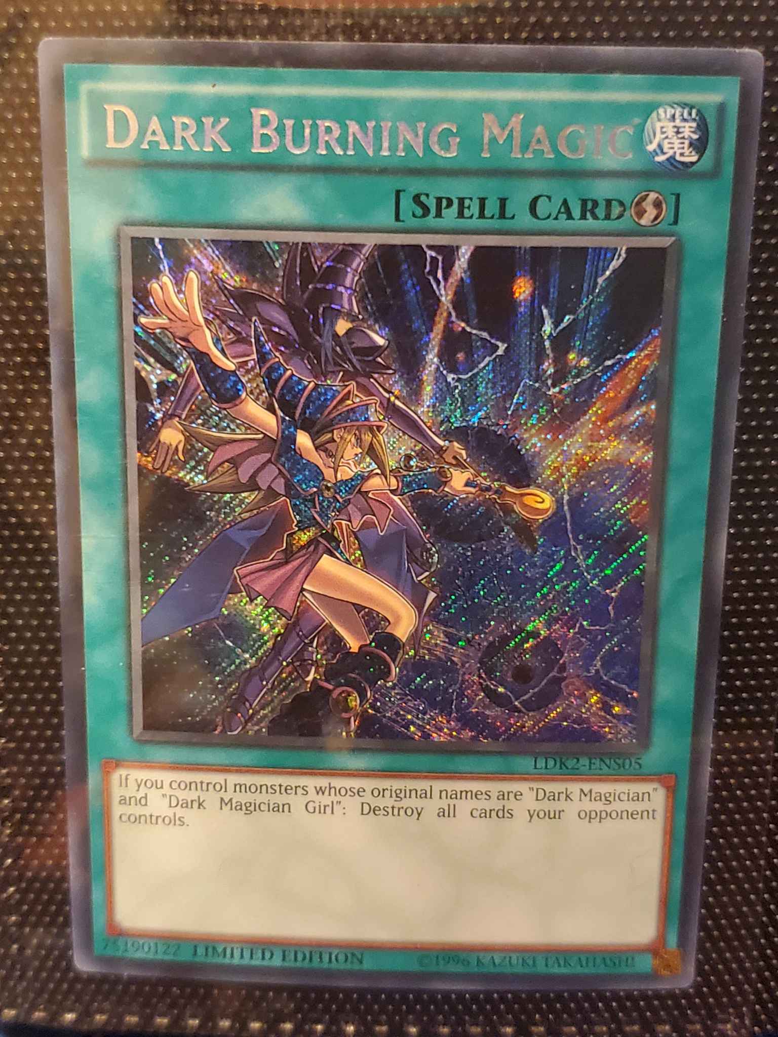 LDK2-ENS05 Limited Edition Secret Dark Burning Magic Yugioh 