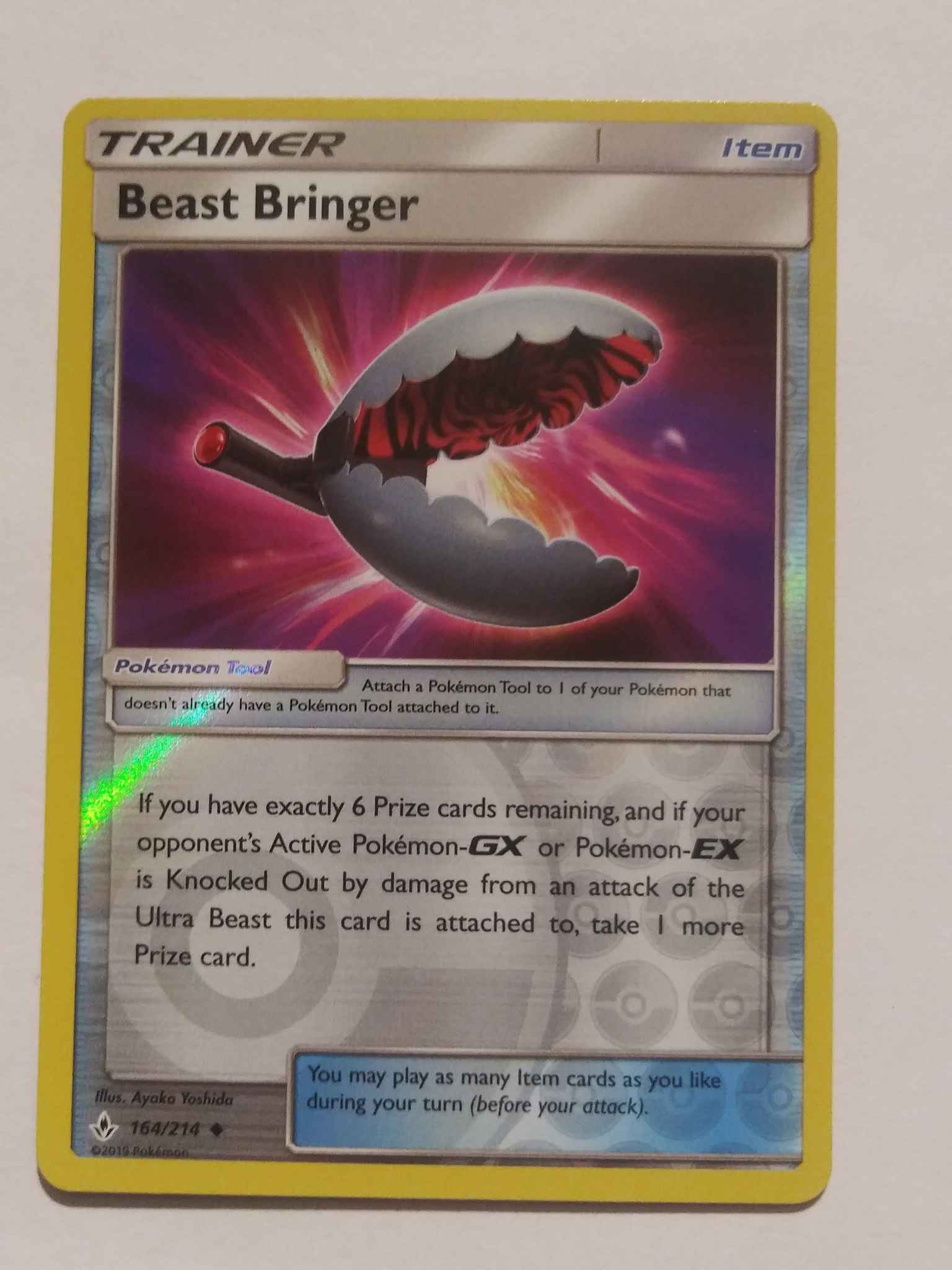 Pokemon Unbroken Bonds 164/214 Beast Bringer Trainer Item