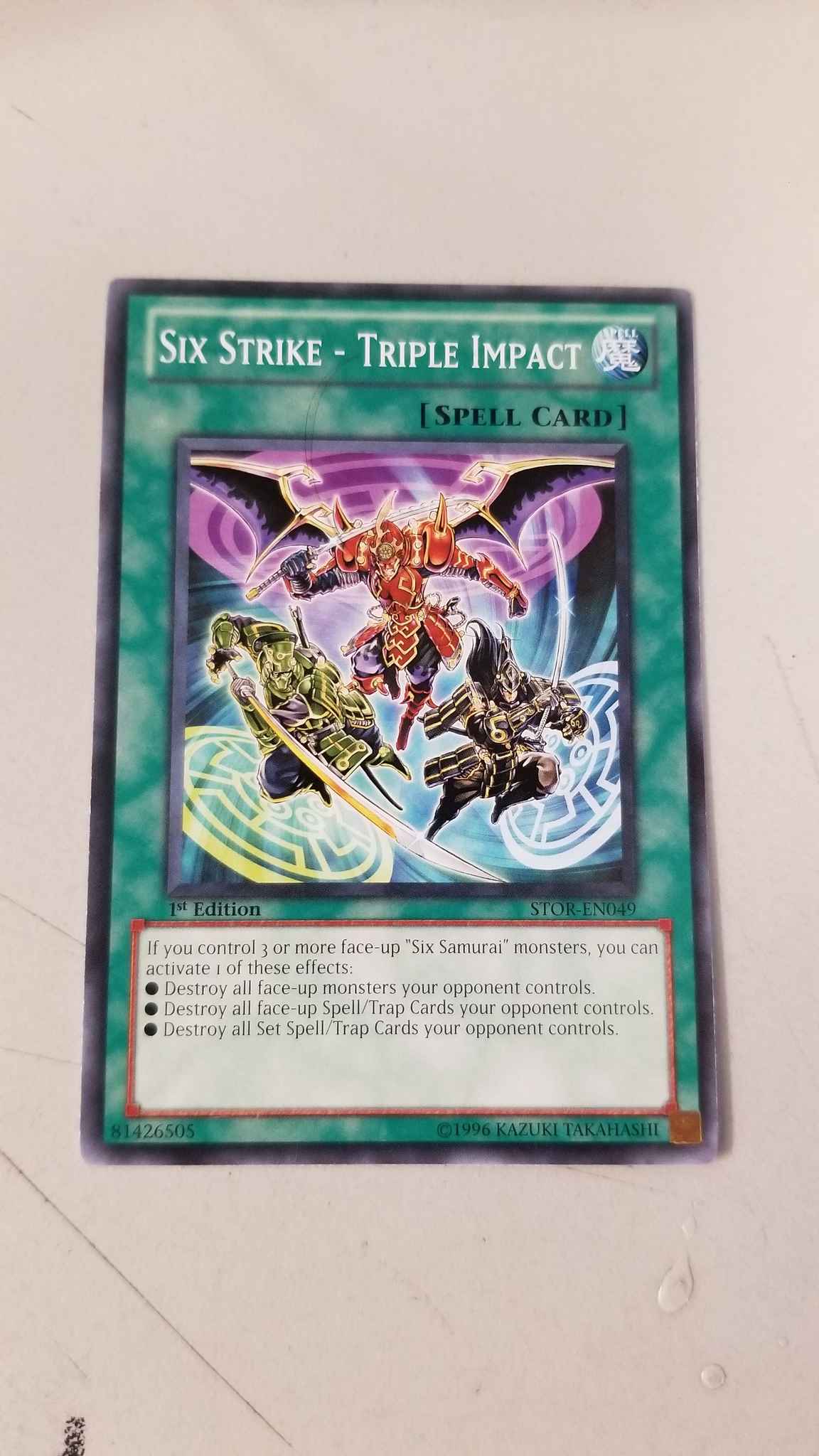 Six Strike Triple Impact STOR-EN049 Common Yu-Gi-Oh Card 1st Edition New 