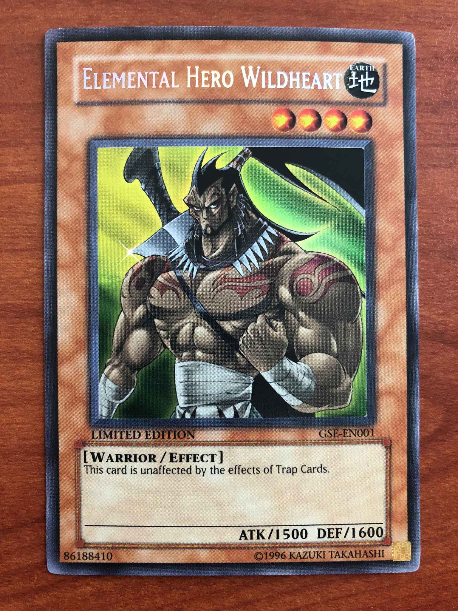 Yu-Gi-Oh Sealed Elemental Hero Wildheart GSE-EN001