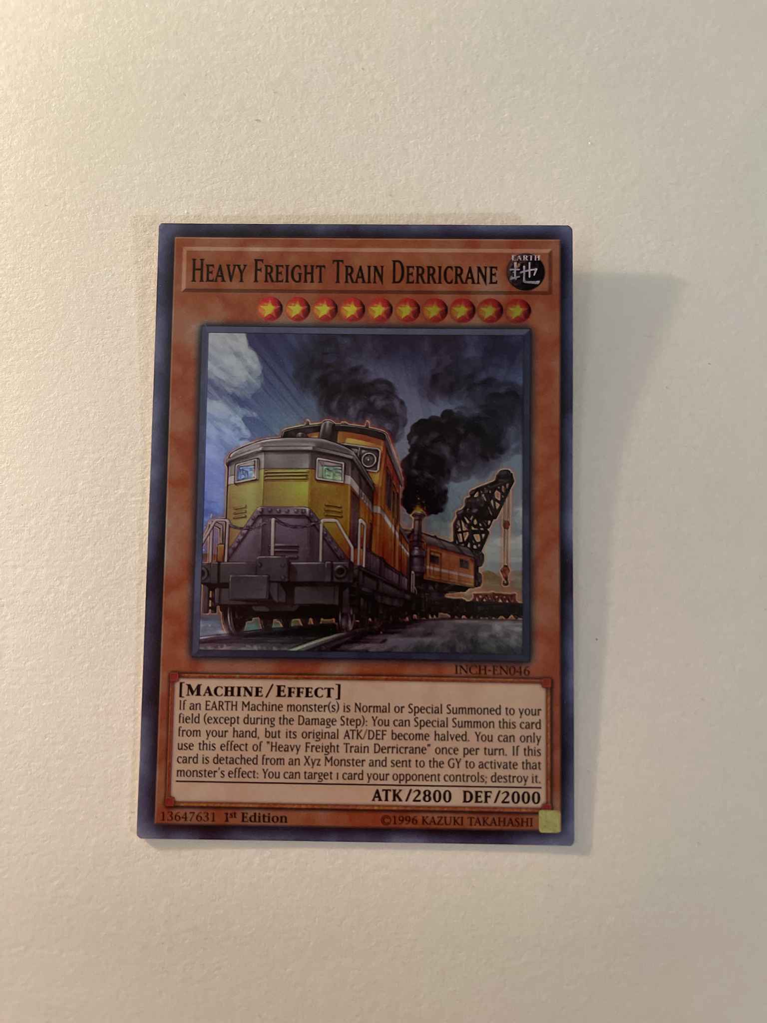 1st Edition Heavy Freight Train Derricrane INCH-EN046 - Super Rare