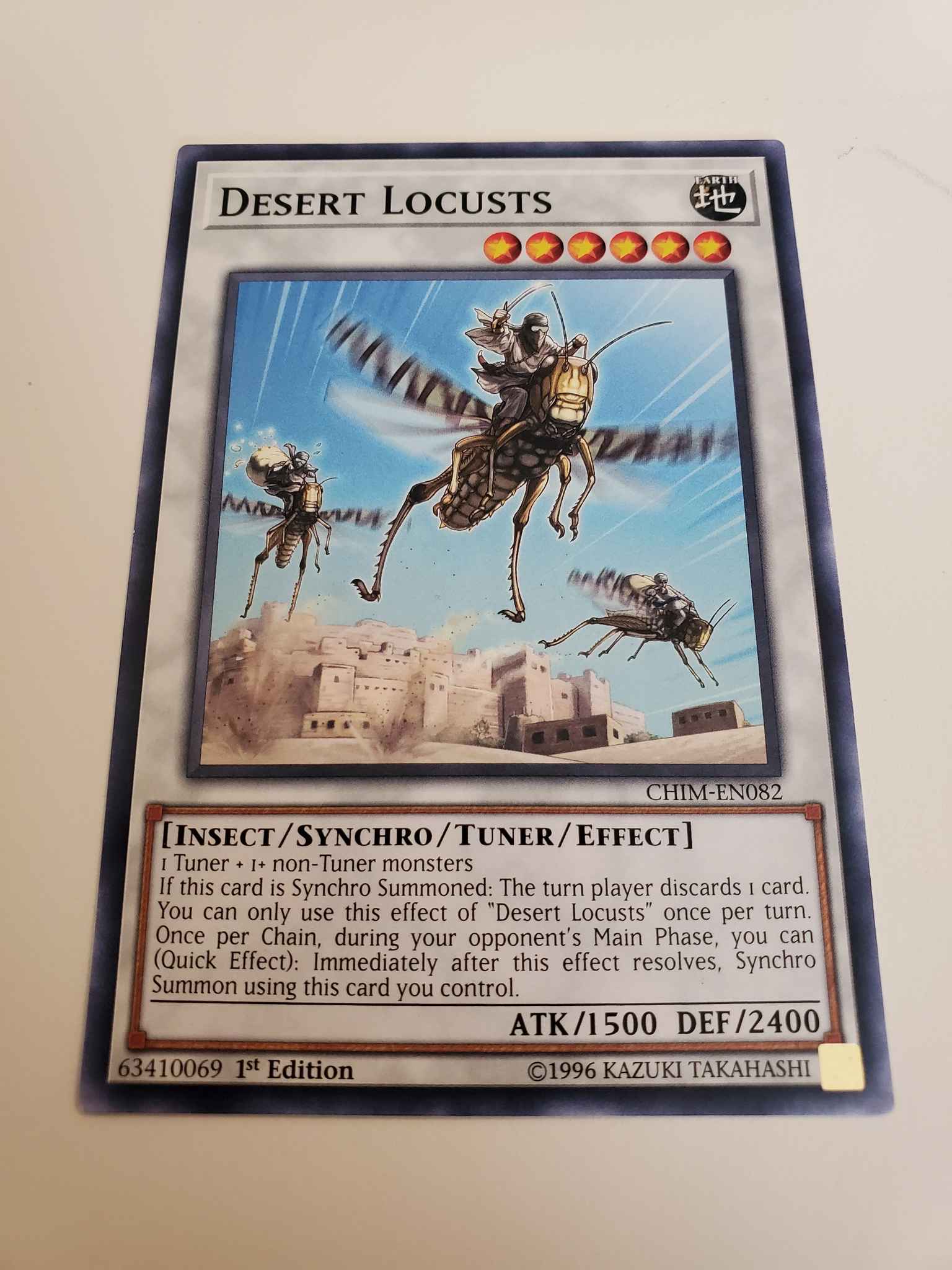 TCGAtzenJens 3x Desert Locusts Chaos Impact CHIM-EN082 YuGiOh 