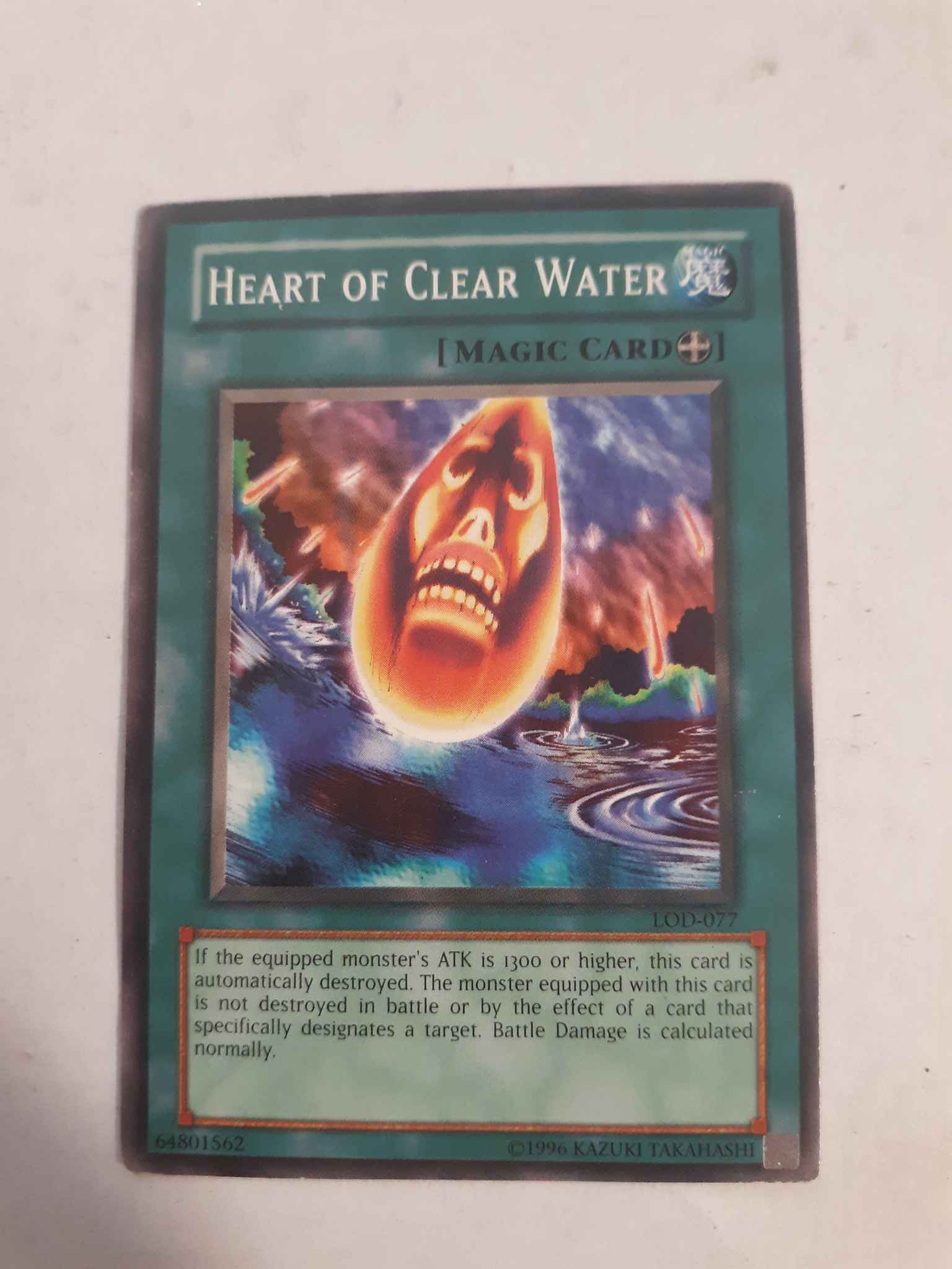 Yugioh Magic Card Heart of Clear Water LOD-077 Unlimited Common